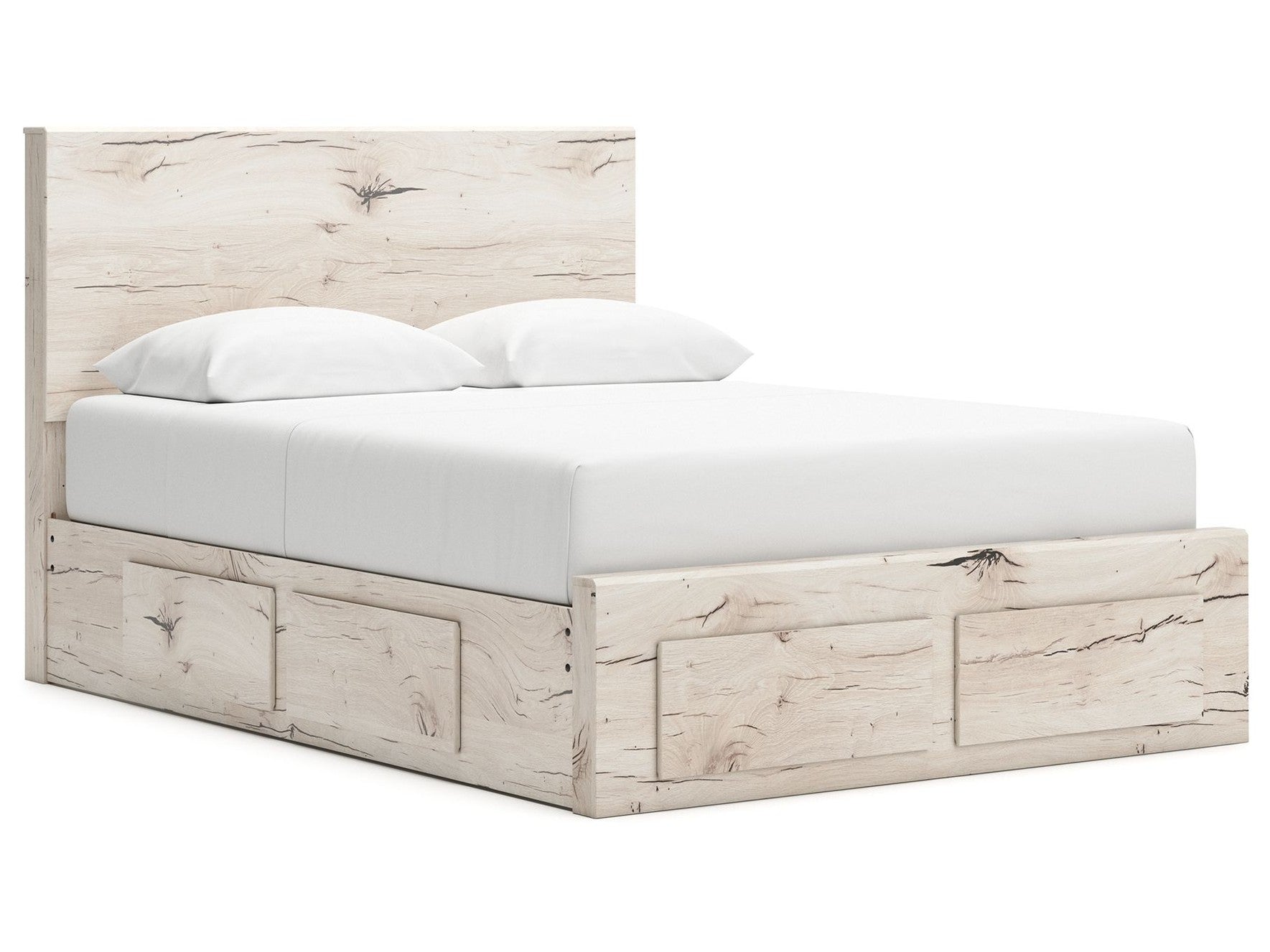 Lawroy - Panel Bed With Storage