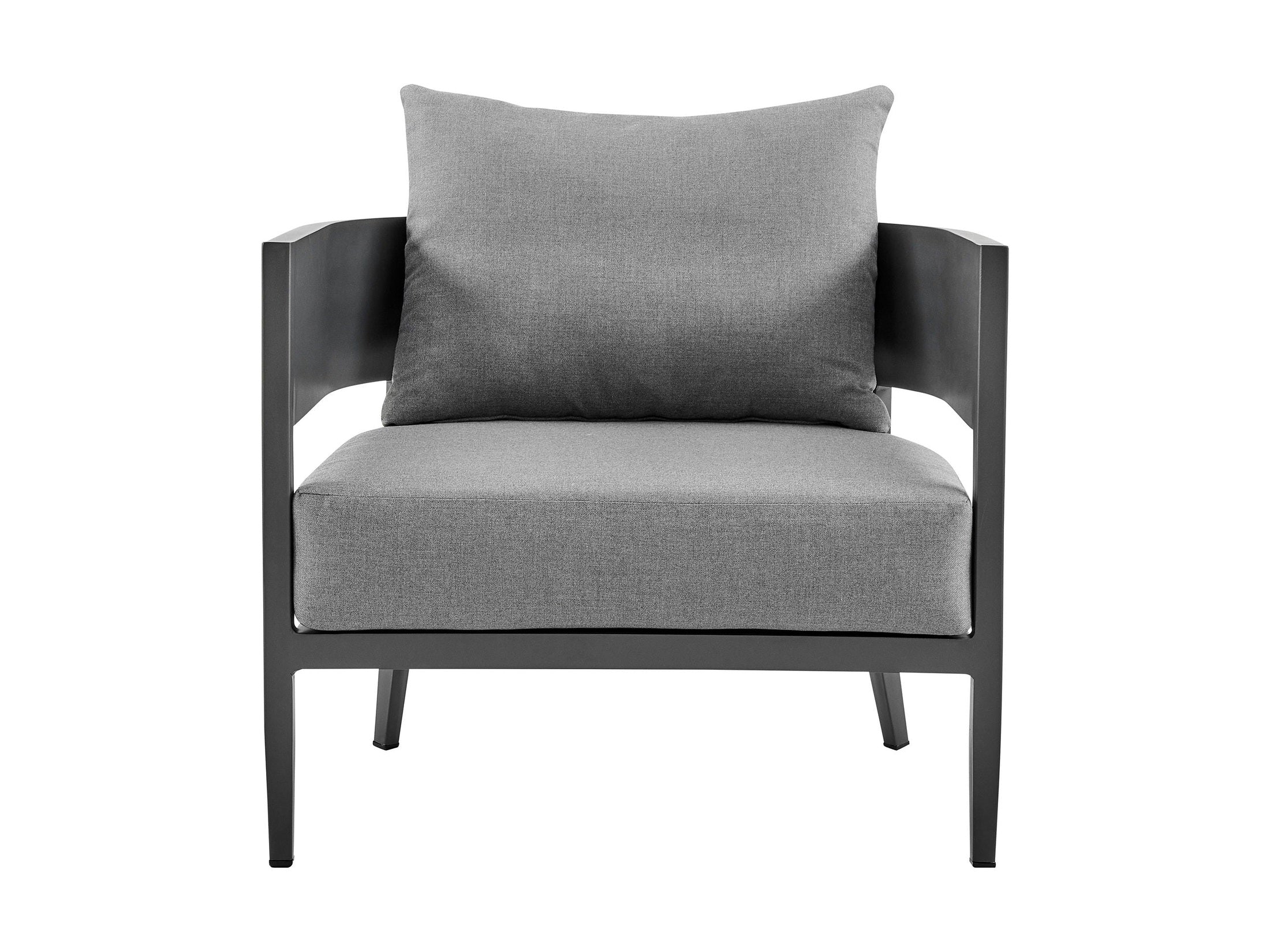 Menorca - Aluminum Outdoor Chair - Dark Gray