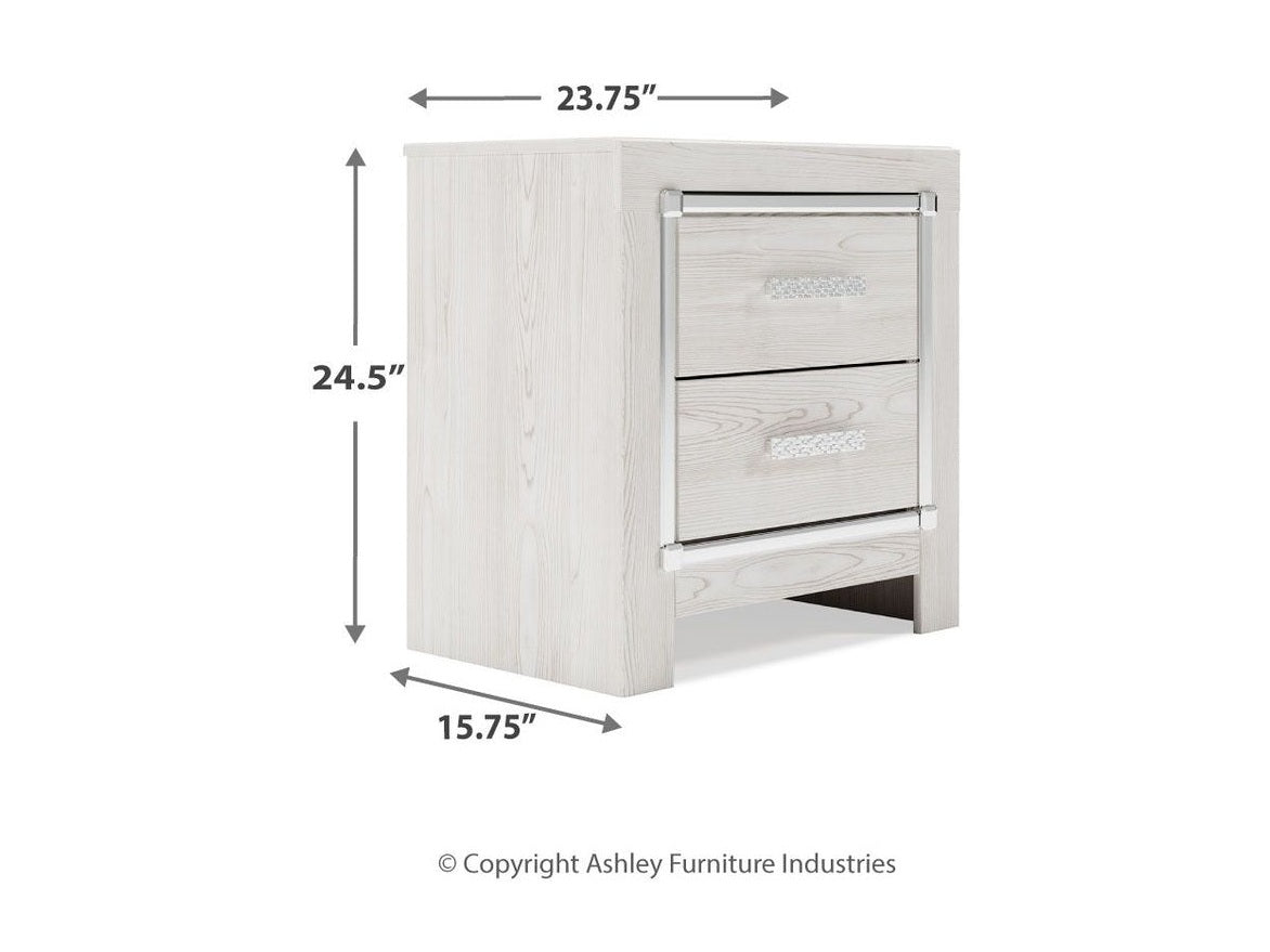 Altyra - Two Drawer Night Stand - White