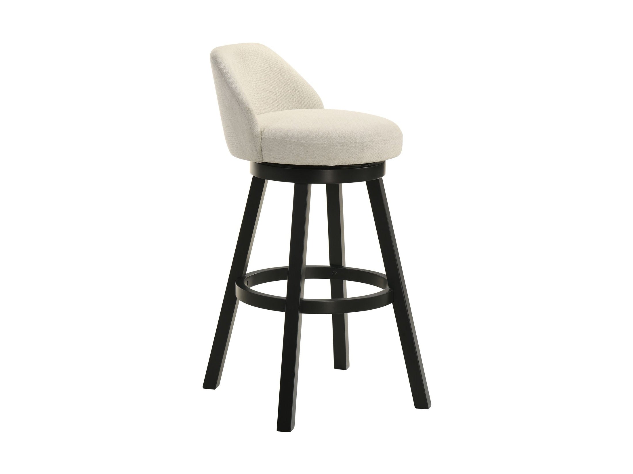 Erika - Modern Transitional Swivel Wood Bar Height Kitchen Bar Stool