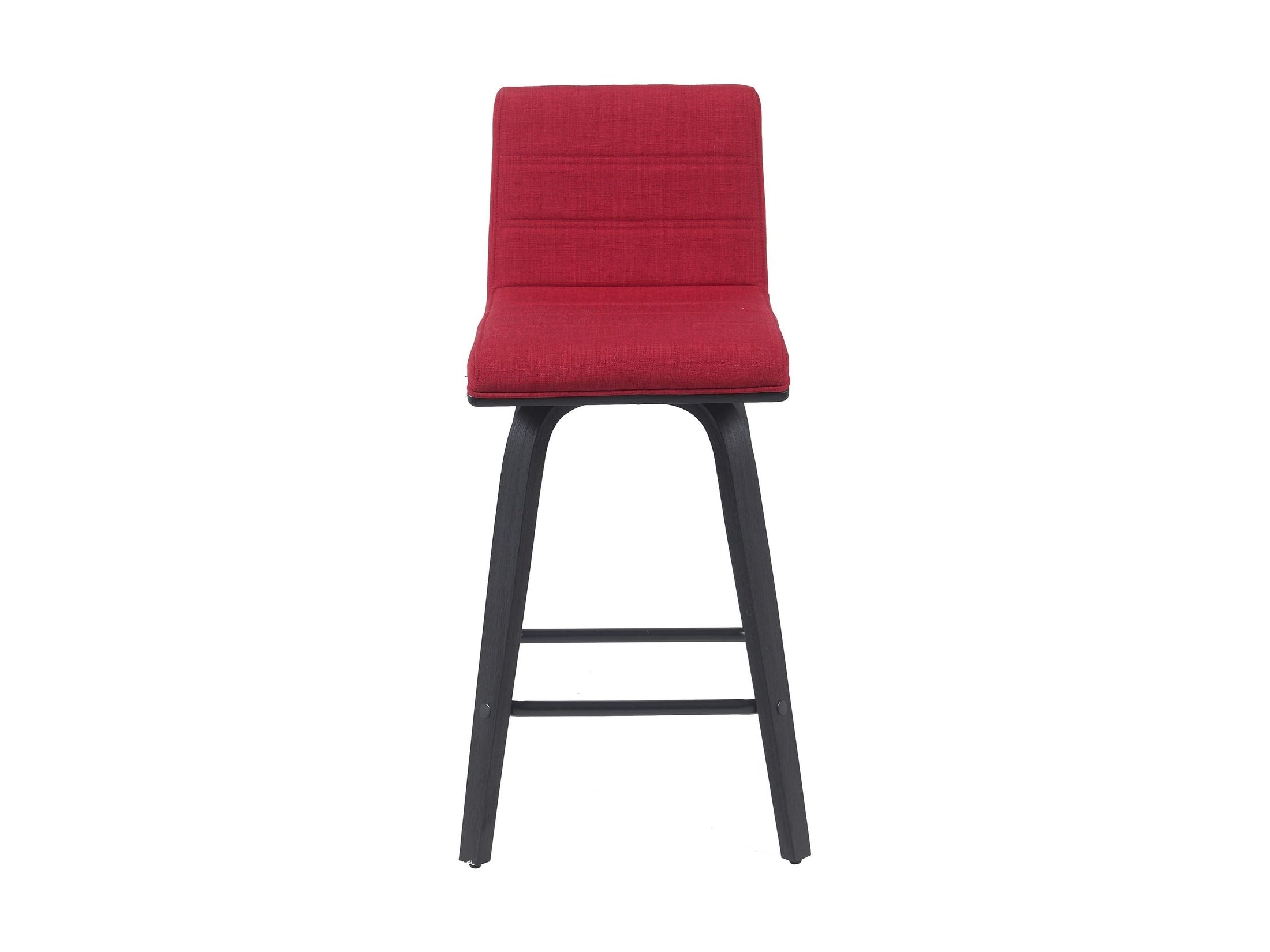 Vienna - Modern Counter Height Swivel Bar Stool - Black Brushed Wood Frame