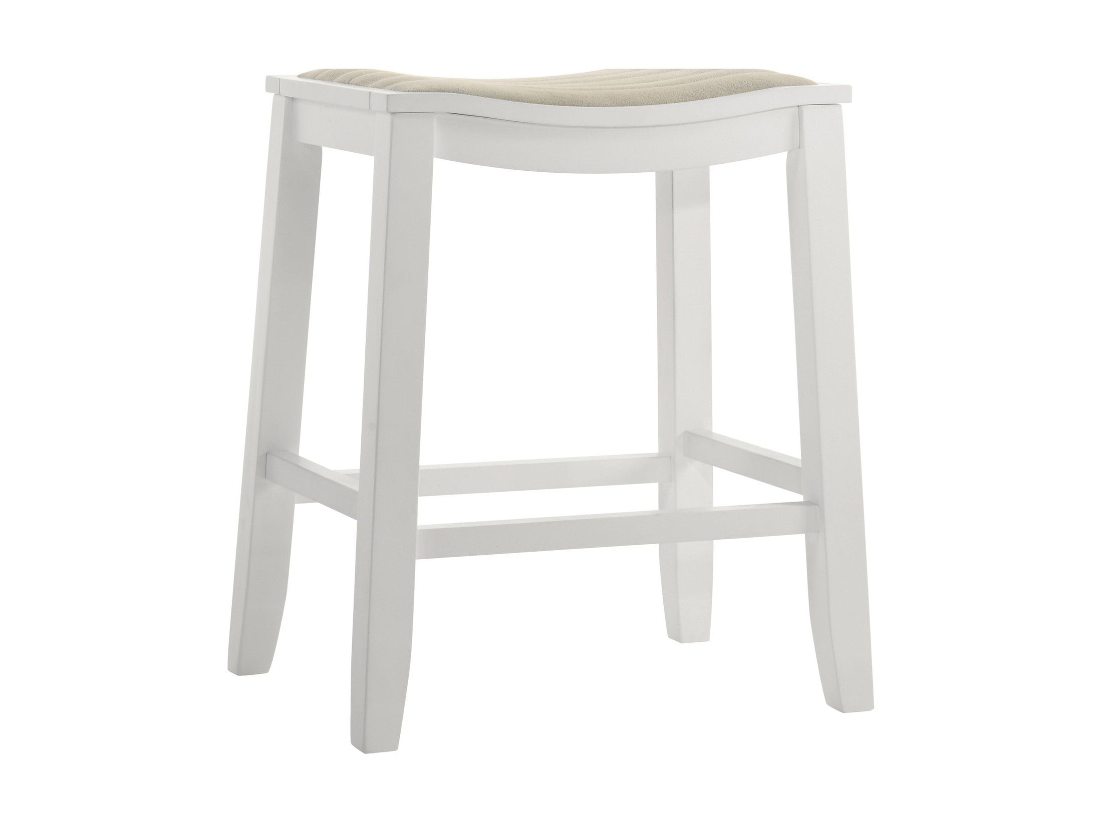 Iyani - Coastal Modern Wood Counter Height Kitchen Bar Stool