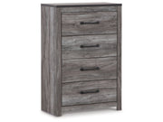 Bronyan - Four Drawer Chest - Dark Gray
