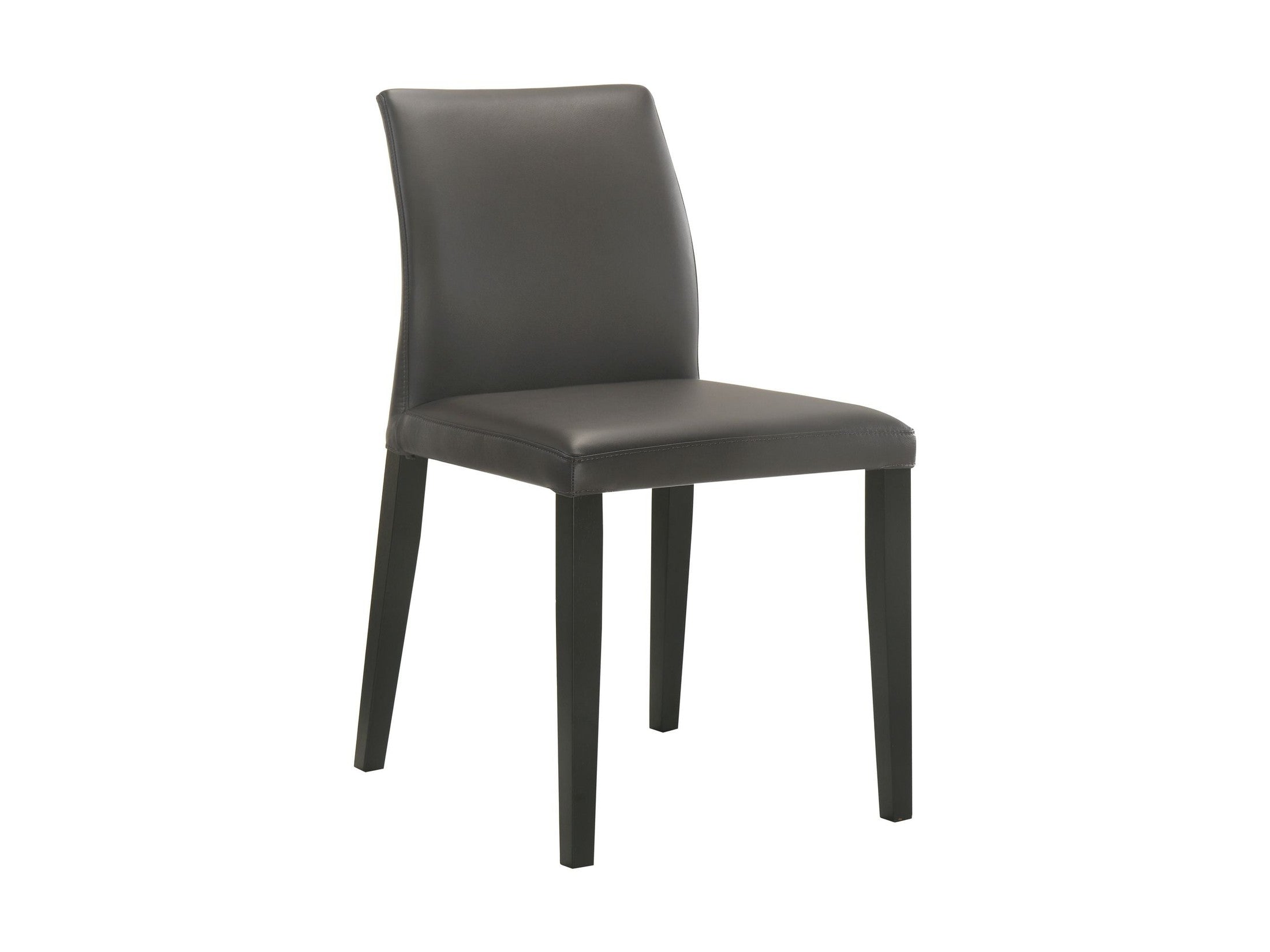 Elyza - Full Back Top Grain Leather Upholstered Wood Dining Chairs (Set of 2)