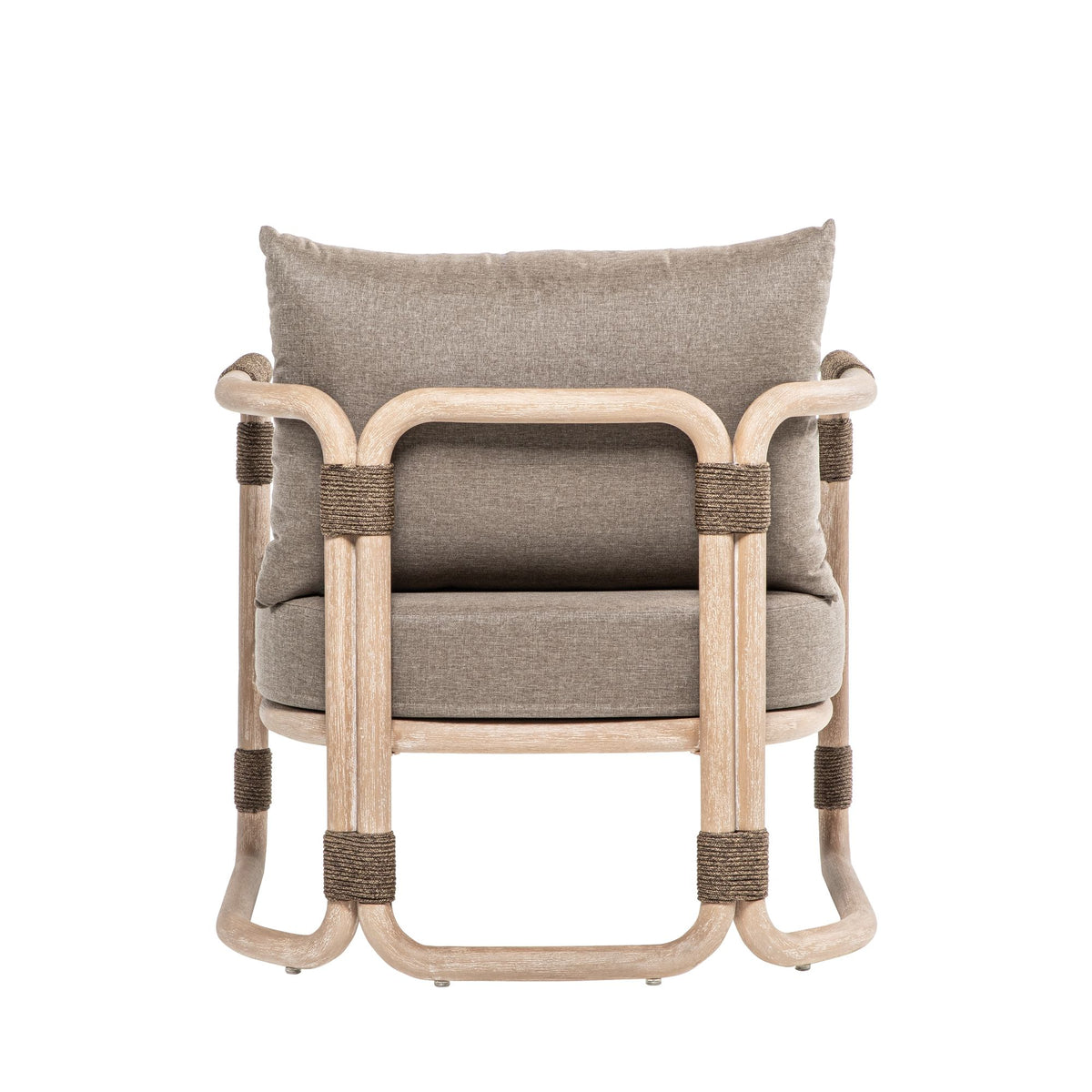 Baja - Outdoor Lounge Chair With Cushion - Brown Eucalyptus / Brown