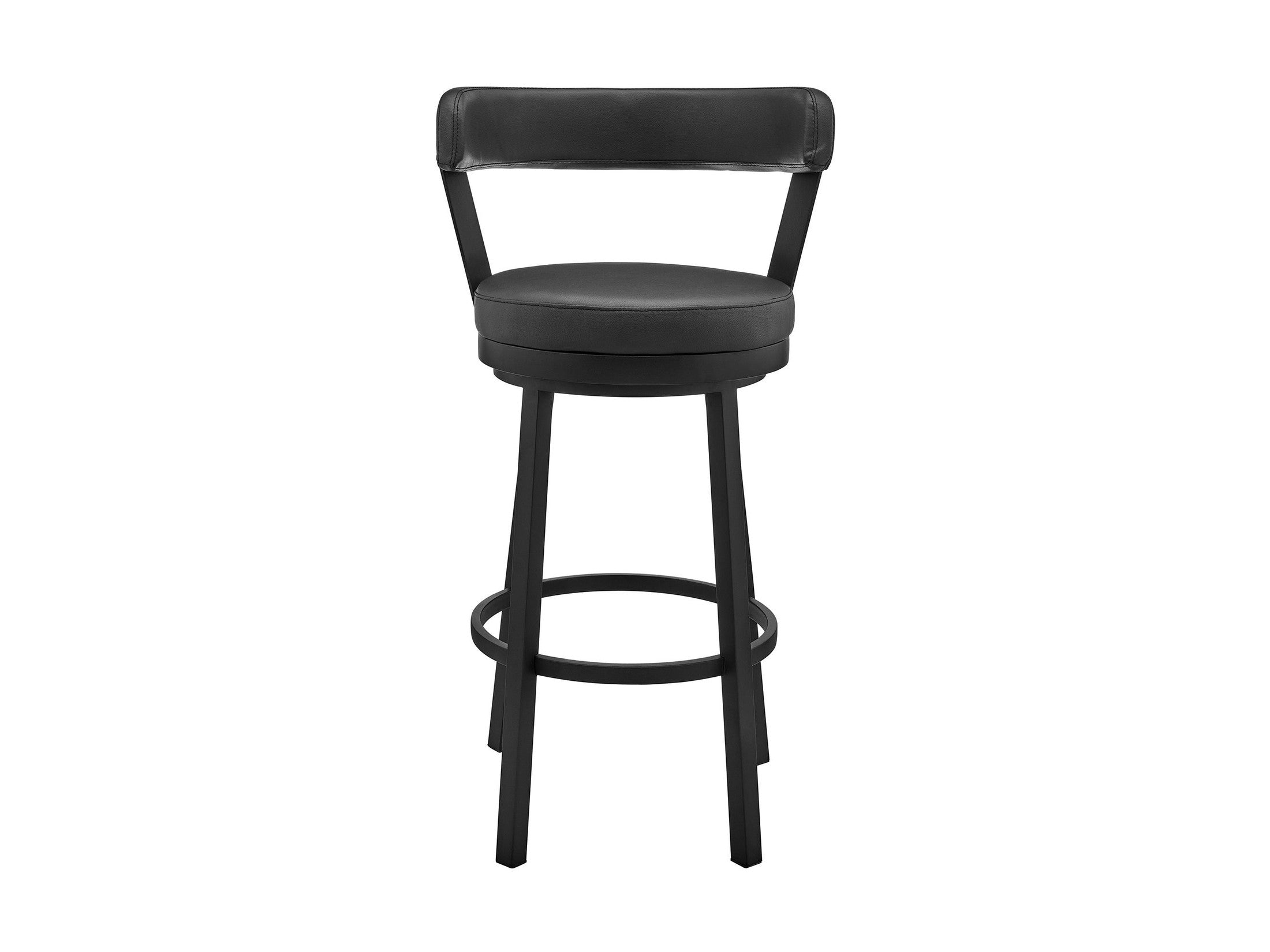 Bryant - Swivel Bar Stool With Black Frame