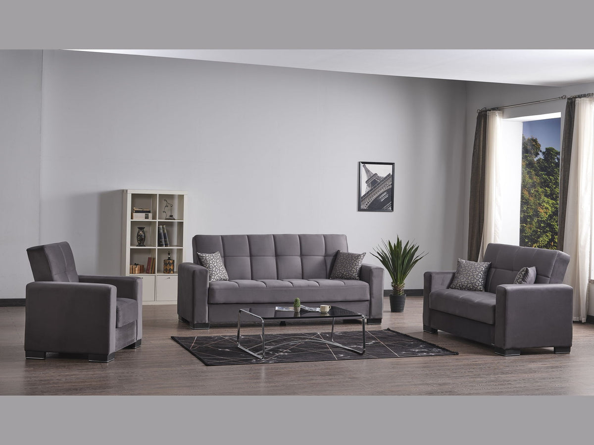 Ottomanson Armada - Upholstered Convertible Sofabed With Storage - Microfiber
