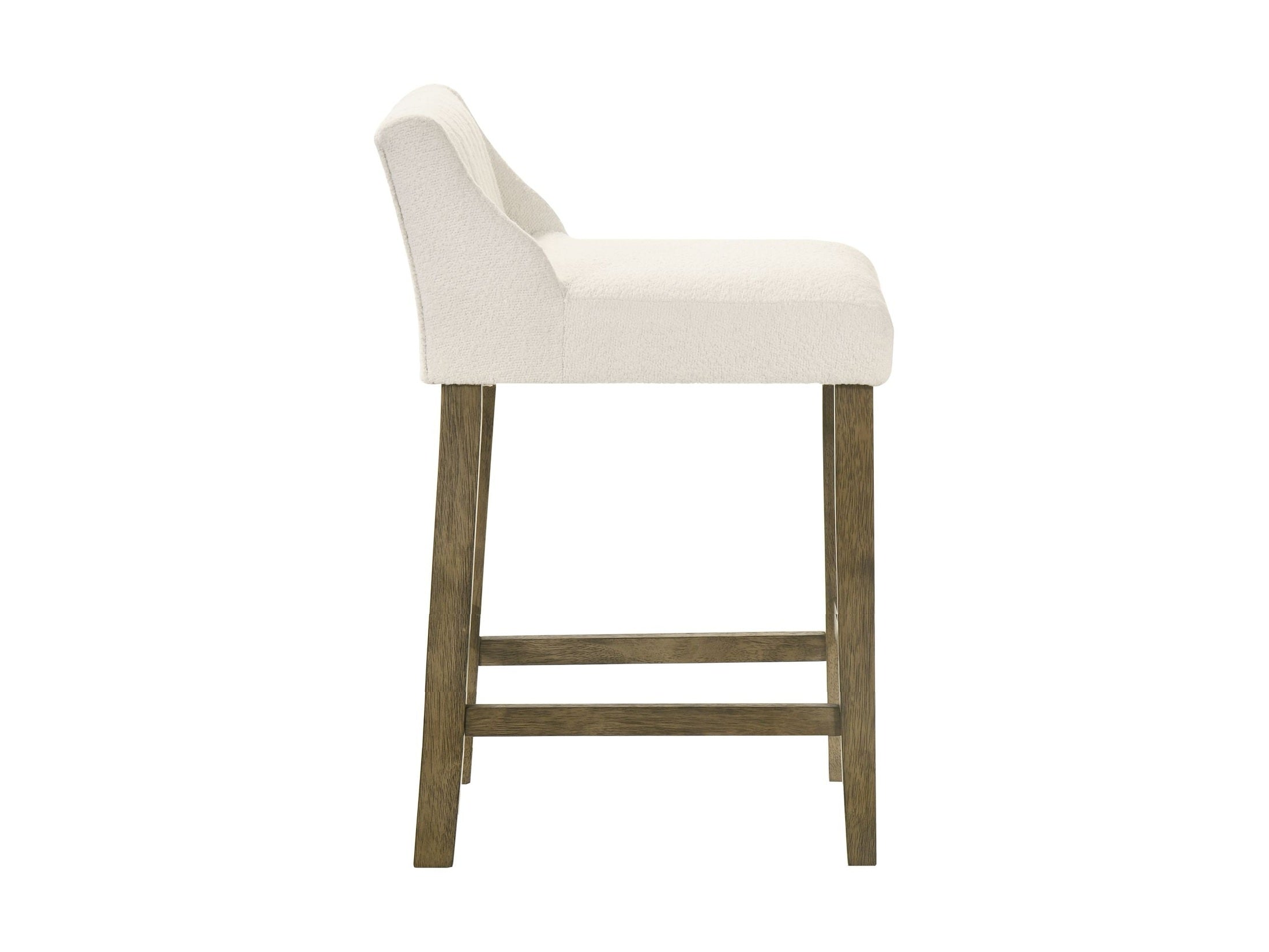 Fauna - Modern Transitional Wood Counter Height Kitchen Bar Stool