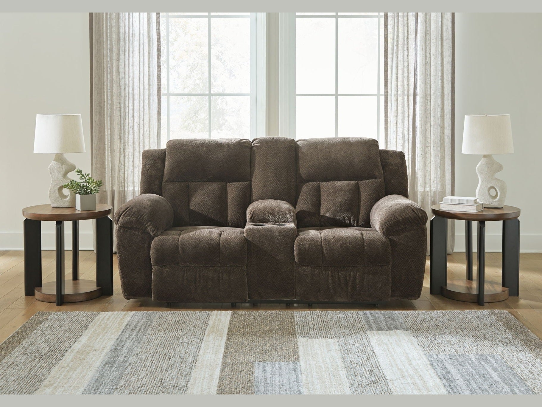 Frohn - Dbl Reclining Loveseat With Console