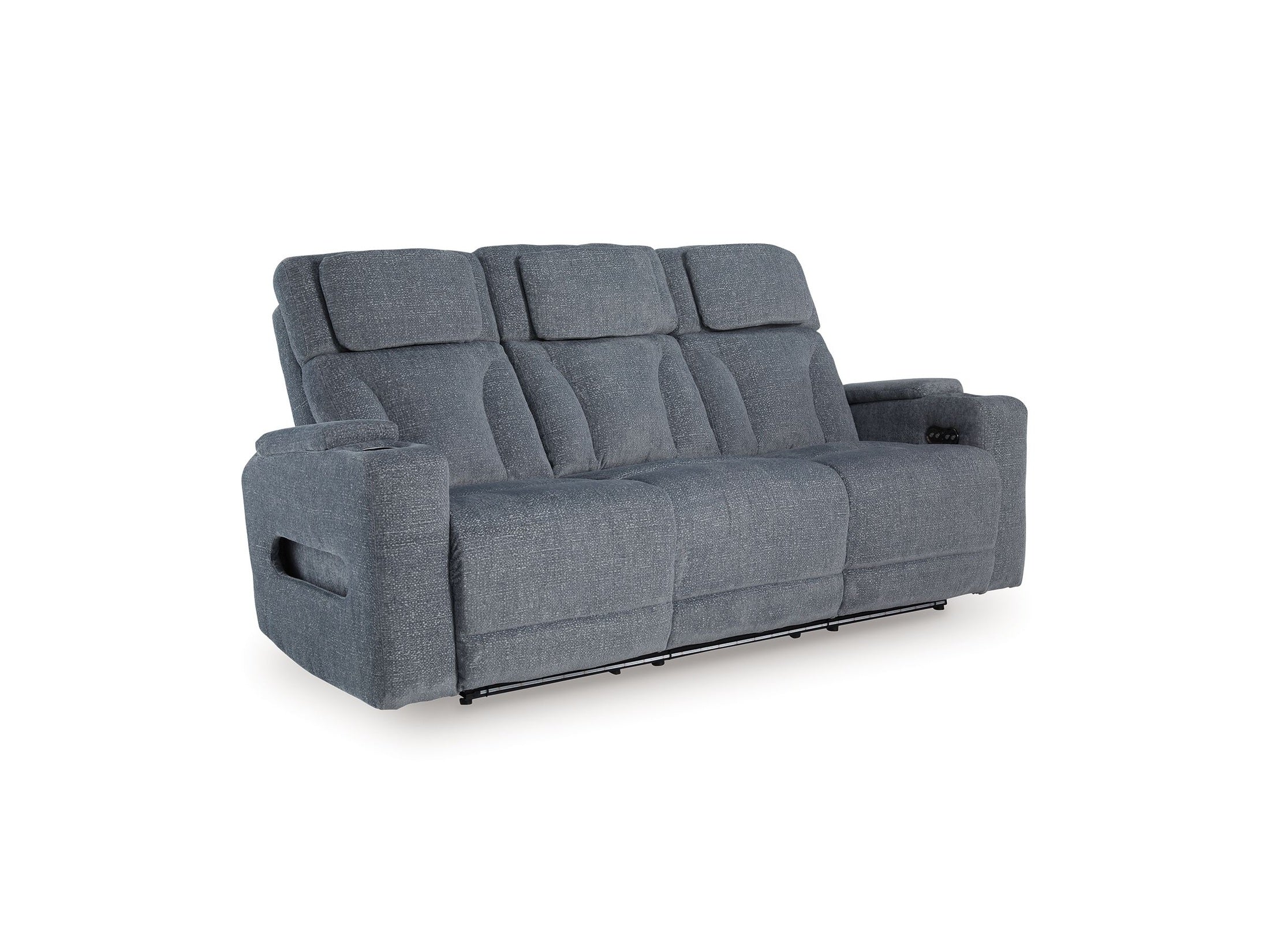Studio Cave - Power Reclining Sofa - Steel
