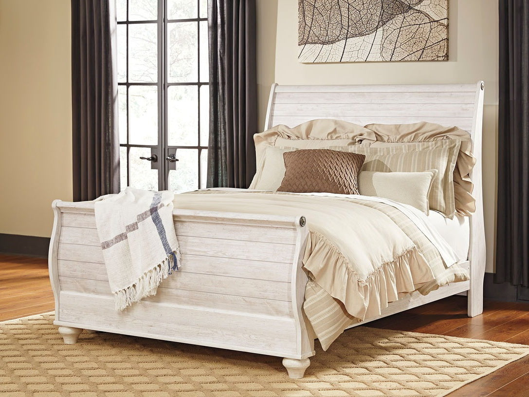 Willowton - Sleigh Bed