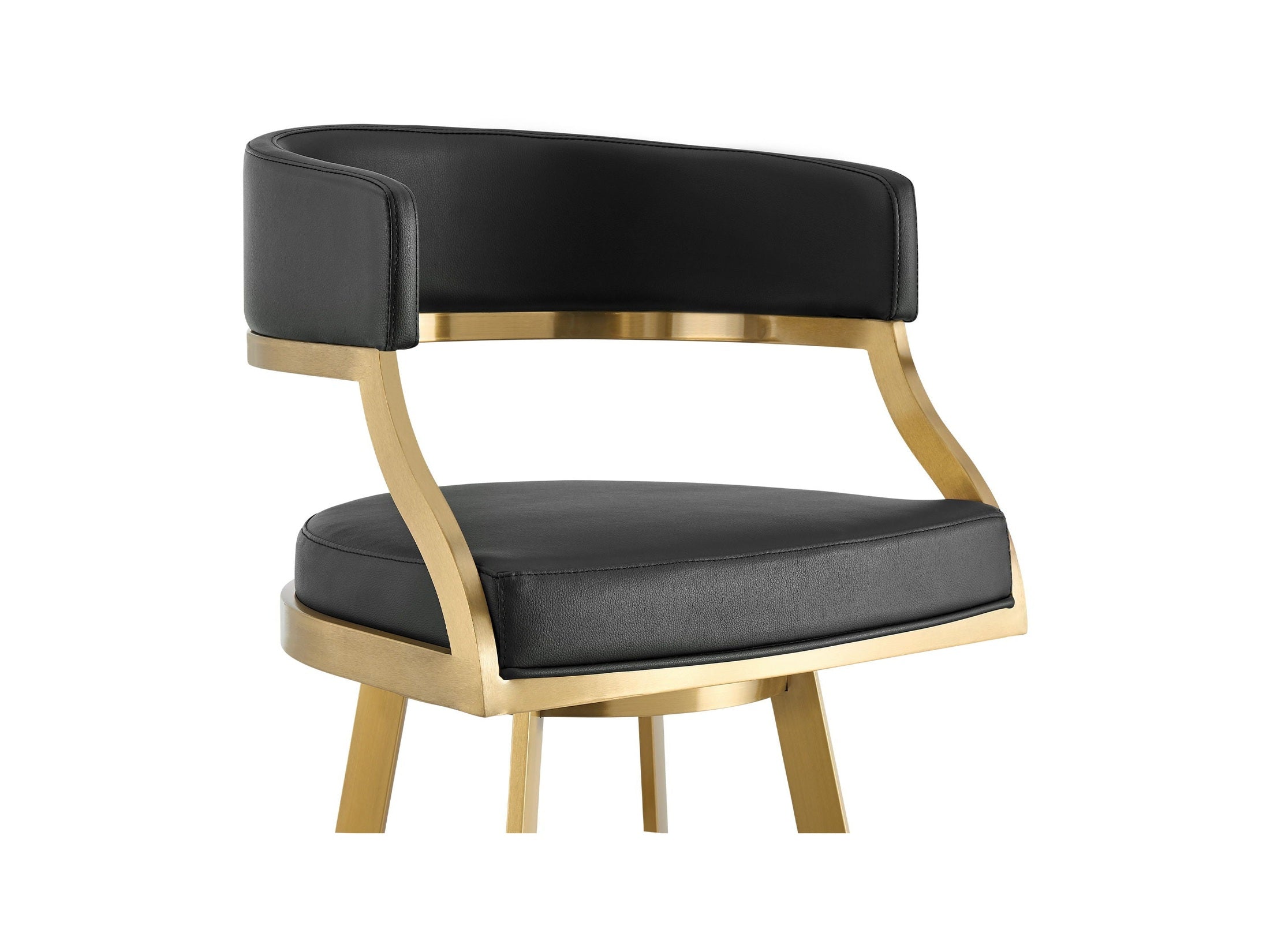 Saturn - Swivel Stool - Gold Legs