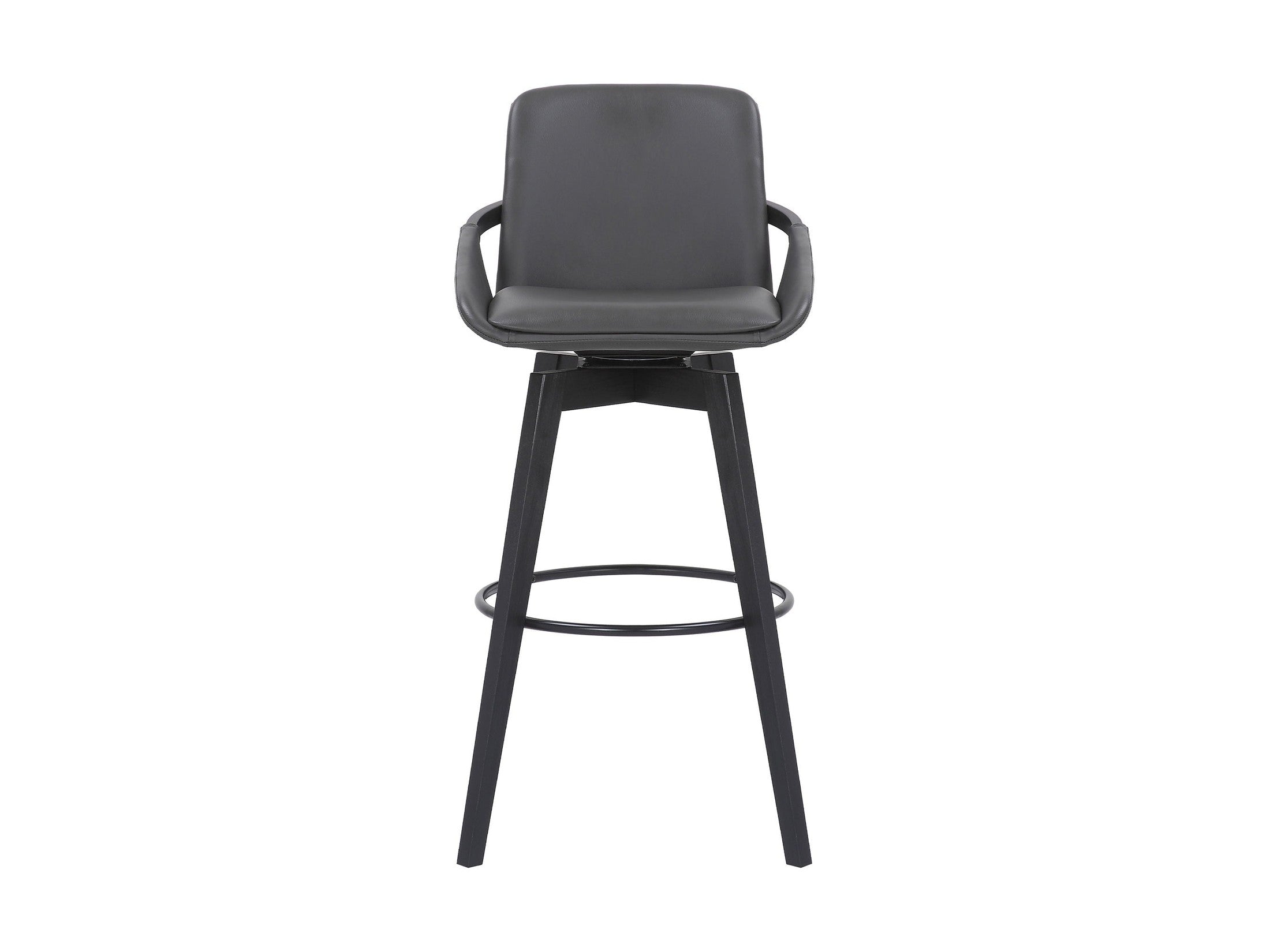Baylor - Swivel Bar Stool With Black Frame
