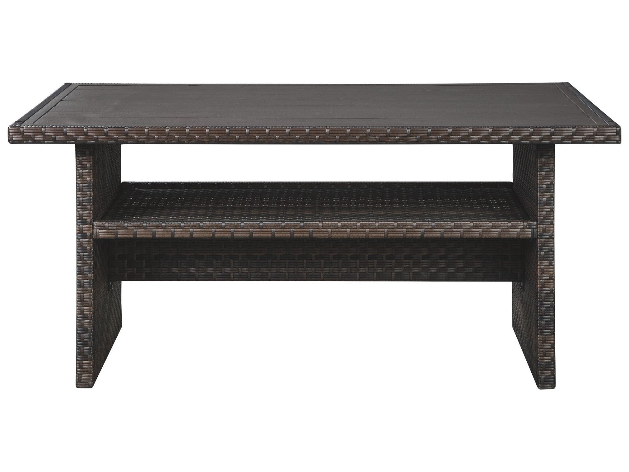 Easy Isle - RECT Multi-Use Table - Dark Brown / Beige