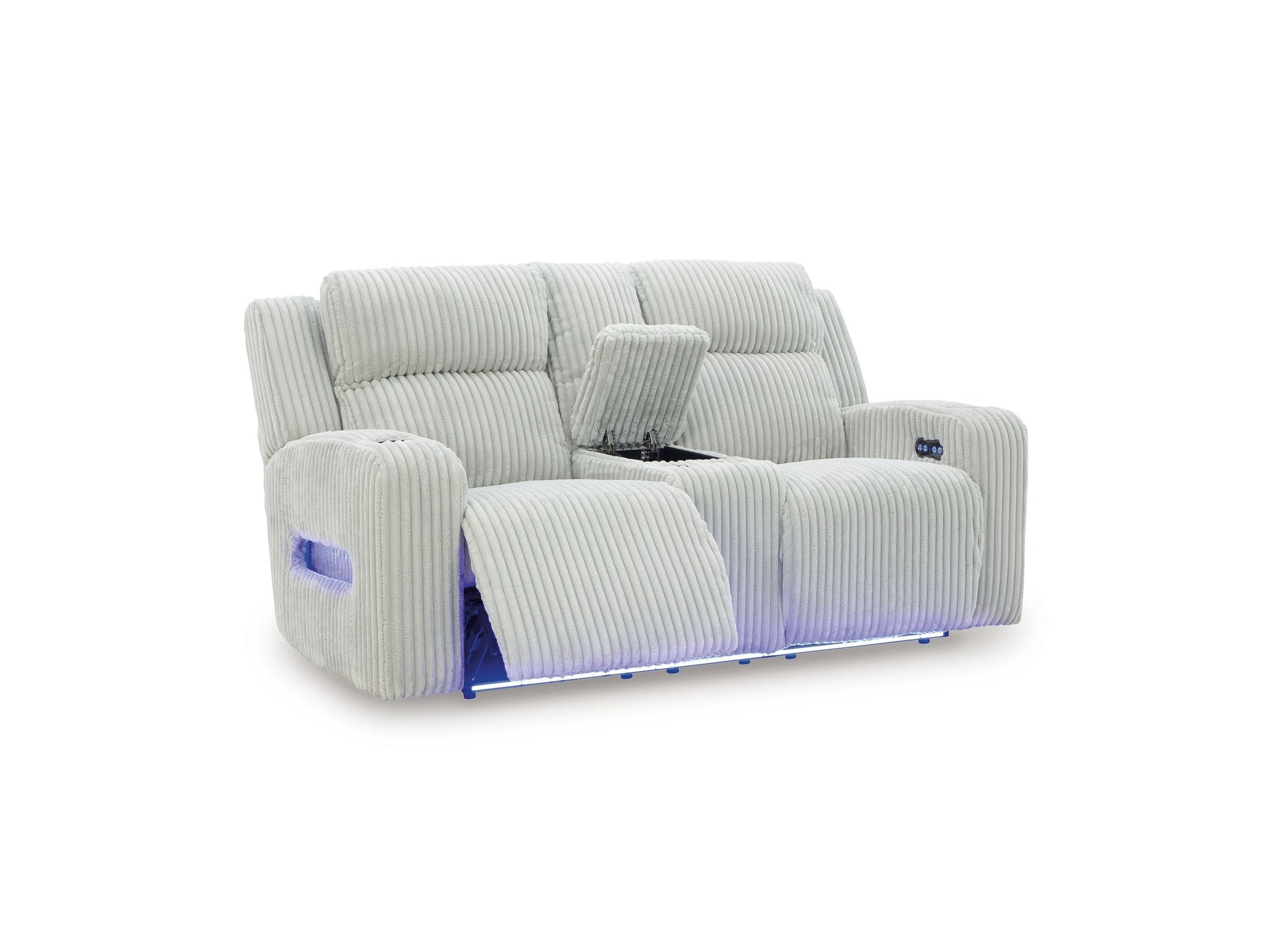 Forest Lake - Power Reclining Loveseat With Console / Adj Headrest