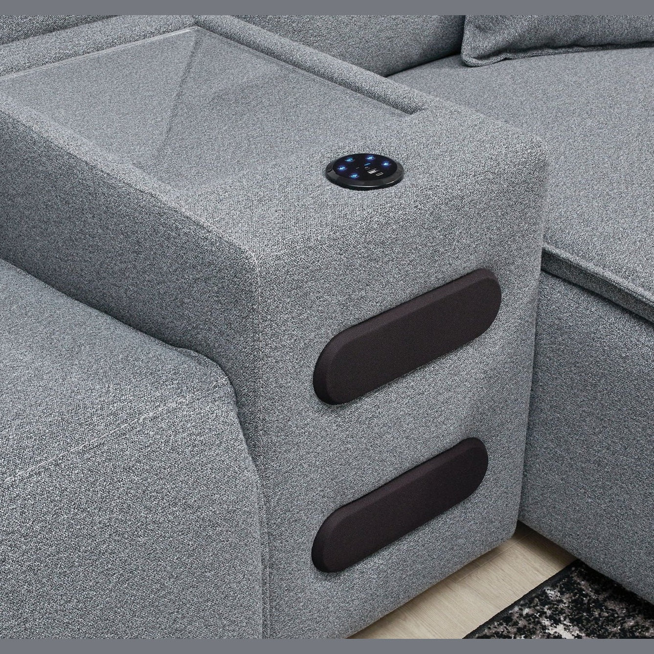 Modmax II - Reclining Sectional - Salt And Pepper