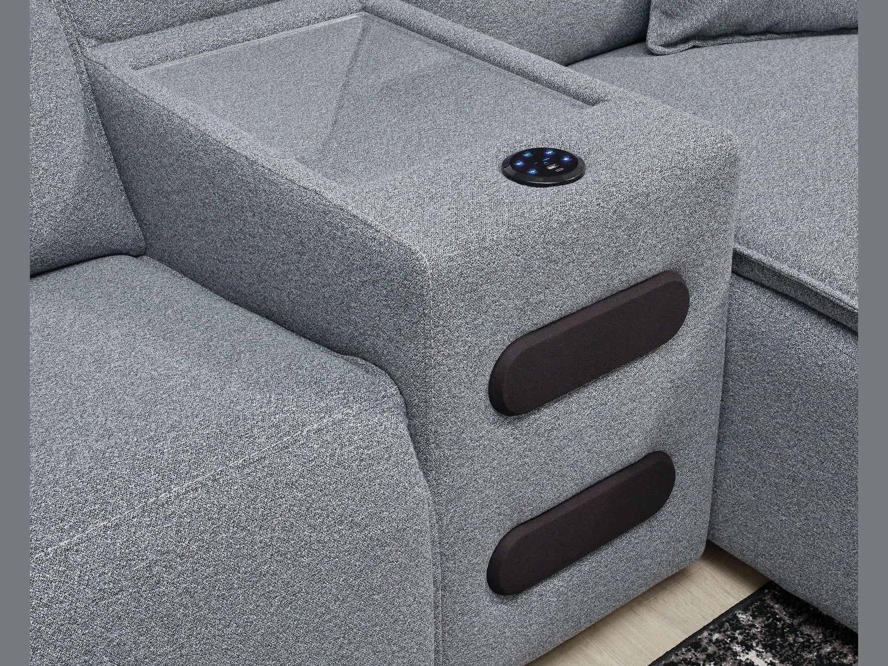 Modmax II - Reclining Sectional - Salt And Pepper