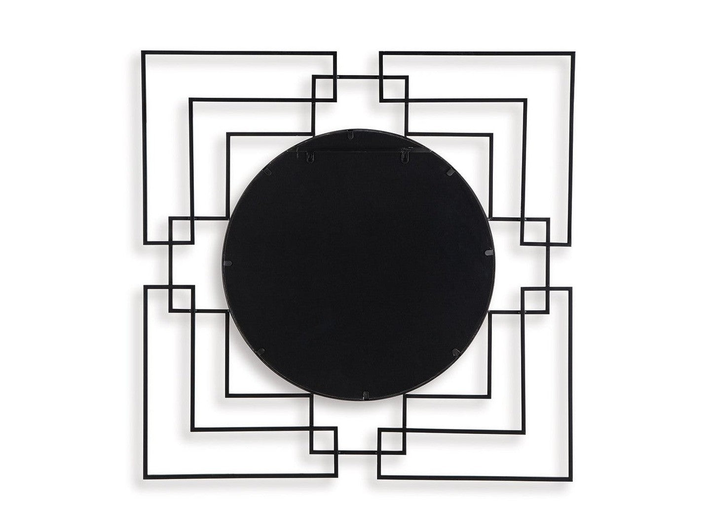 Oceanal - Accent Mirror - Black / Gold Finish