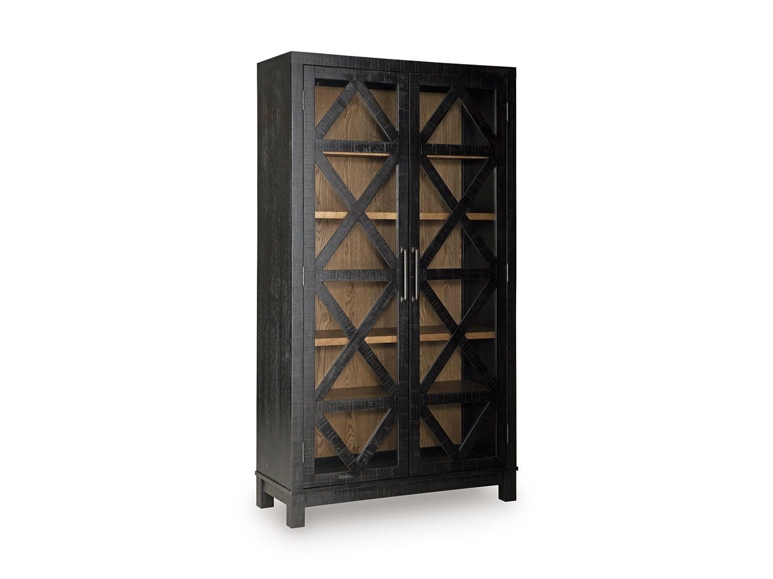 Christop - Accent Cabinet - Black / Brown