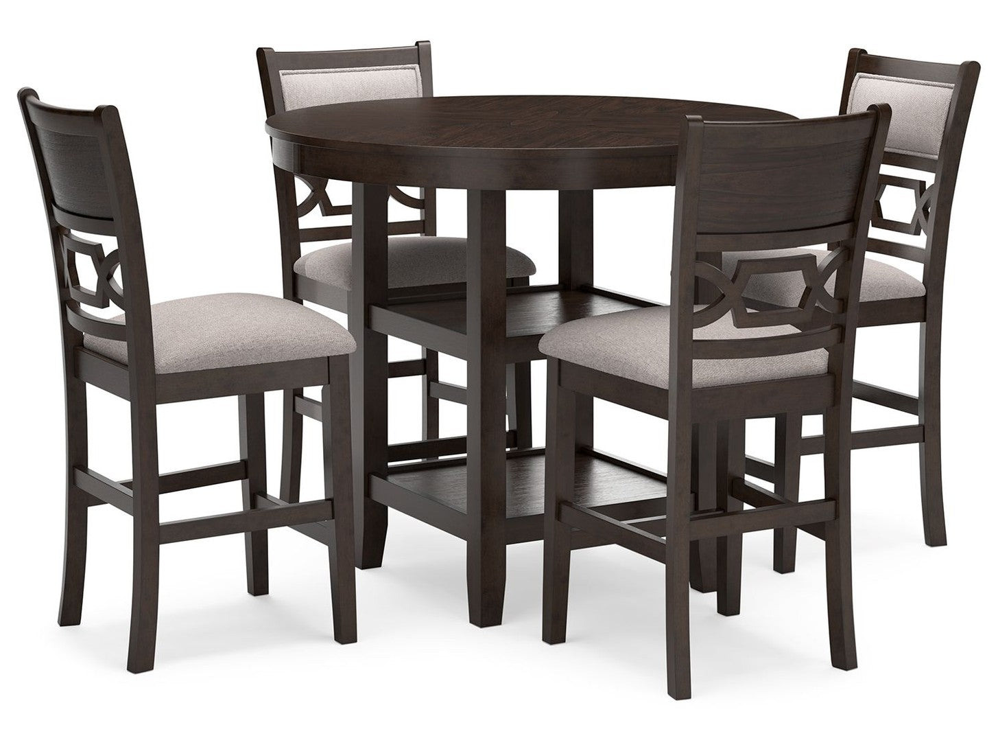 Langwest - Dining Room Counter Table Set (Set of 5) - Brown