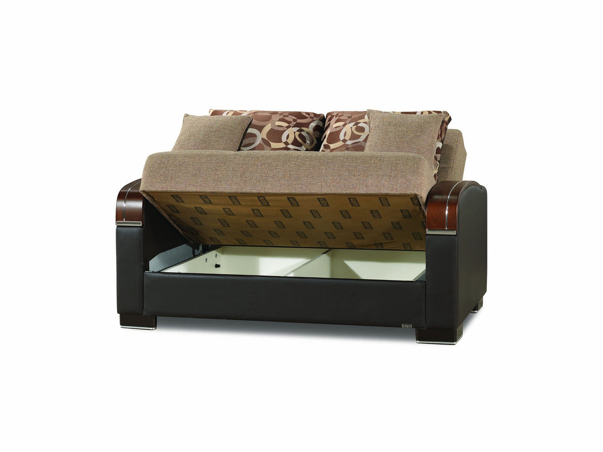 Ottomanson Mobimax - Upholstered Convertible Loveseat With Storage