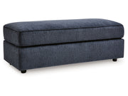Albar Place - Oversized Accent Ottoman - Cobalt
