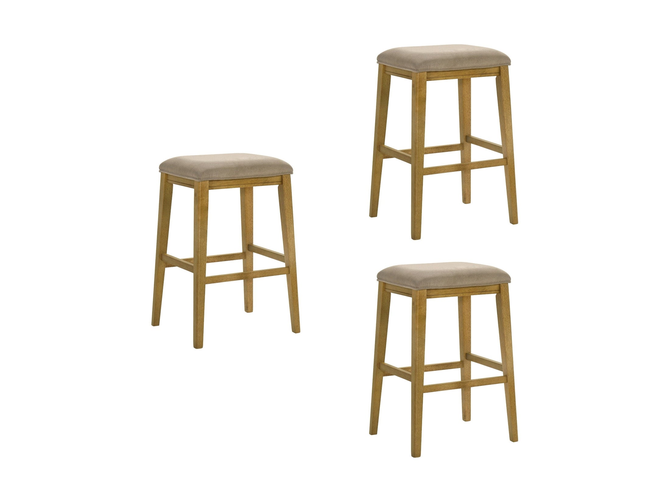Jane - Contemporary Transitional Wood Bar Height Kitchen Bar Stool