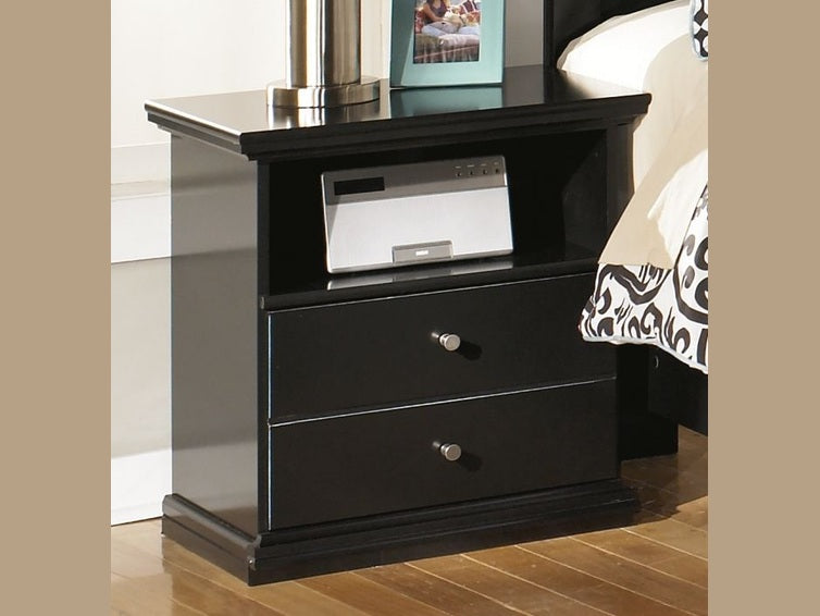 Maribel - One Drawer Night Stand - Black