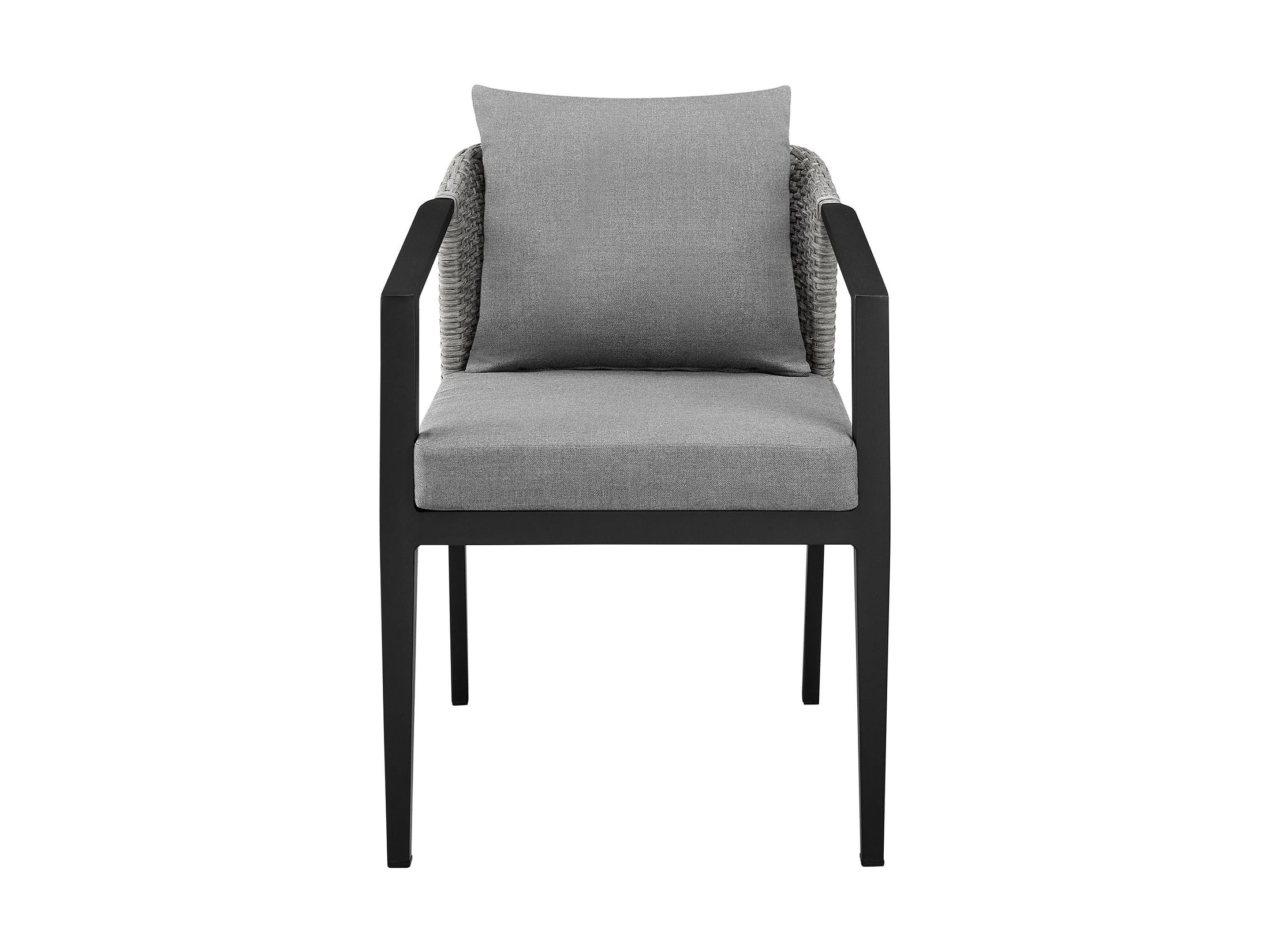 Palma - Outdoor Patio Dining Chairs With Cushions (Set of 2) - Aluminum