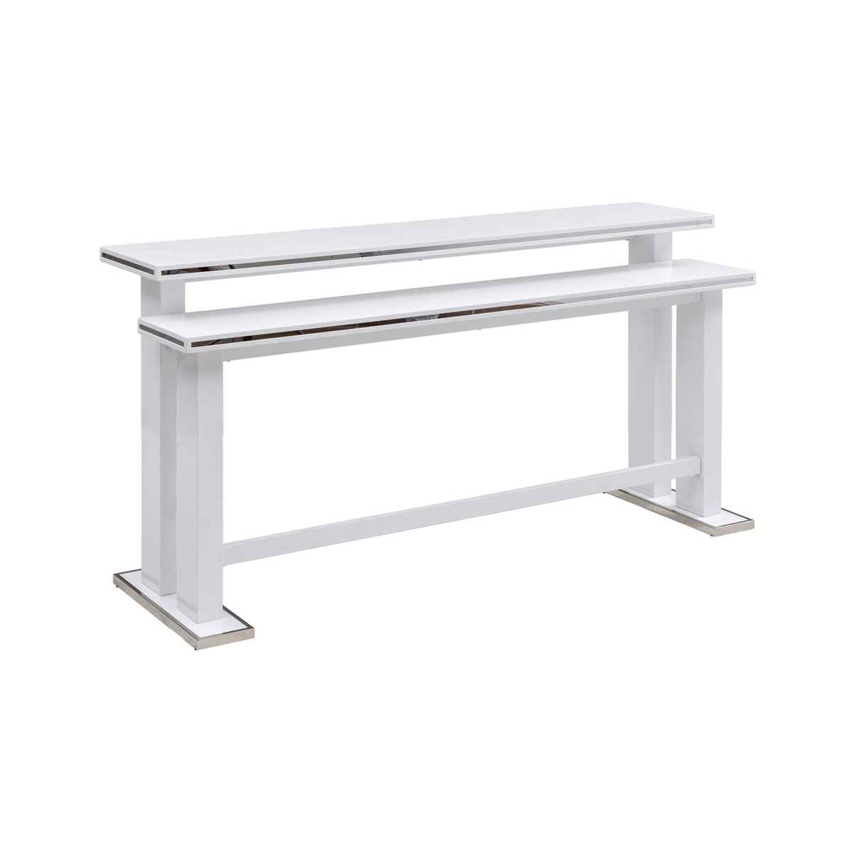 Amanda - 72" Rectangle Wood Console Table - White