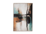 Brunonia - Wall Art - Teal / Orange / Black