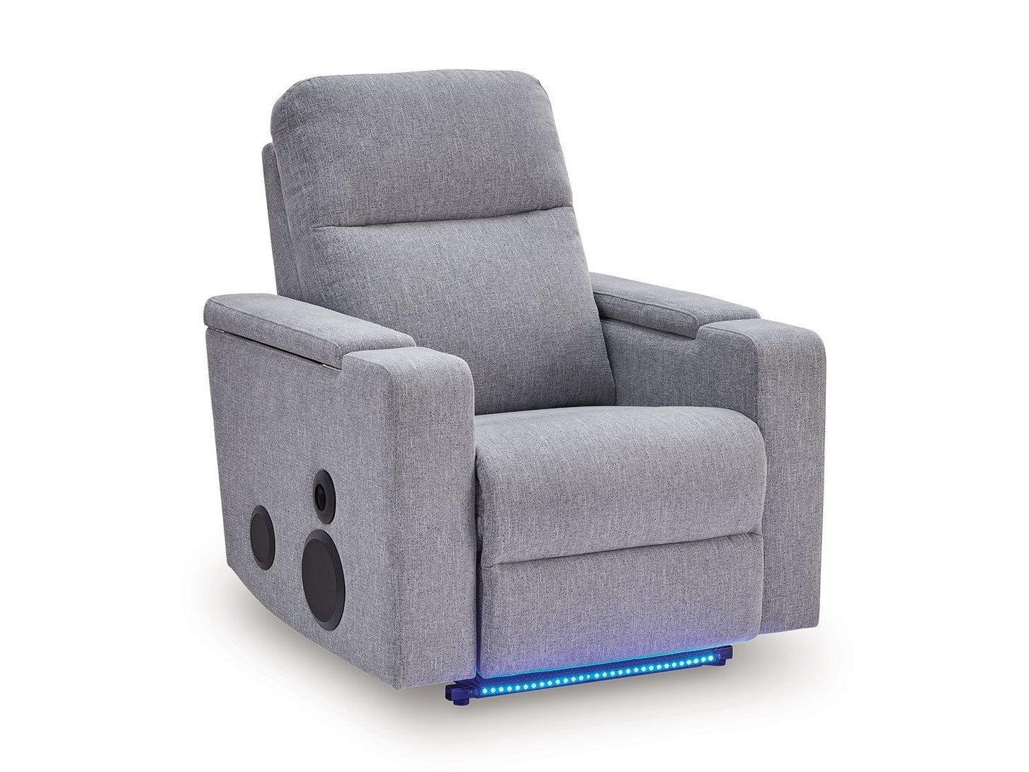 Pineland - Glider Power Recliner With Audio System - Pewter