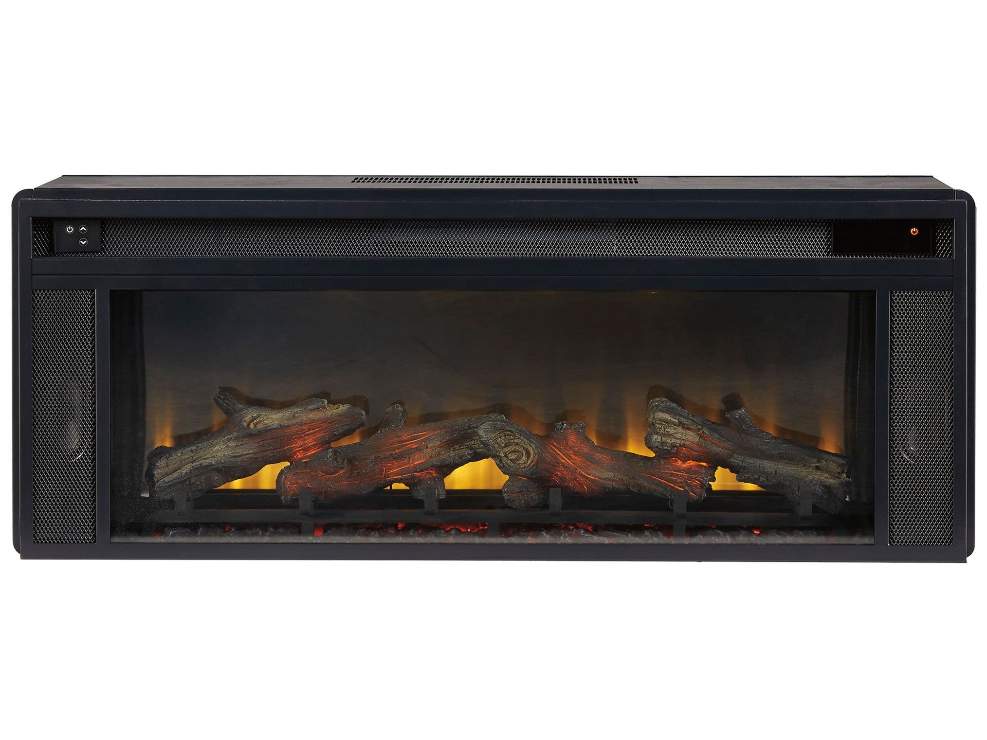 Entertainment Accessories - Fireplace Insert - Rectangular - Black