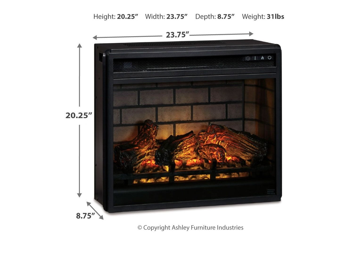 Entertainment Accessories - Fireplace Insert Infrared