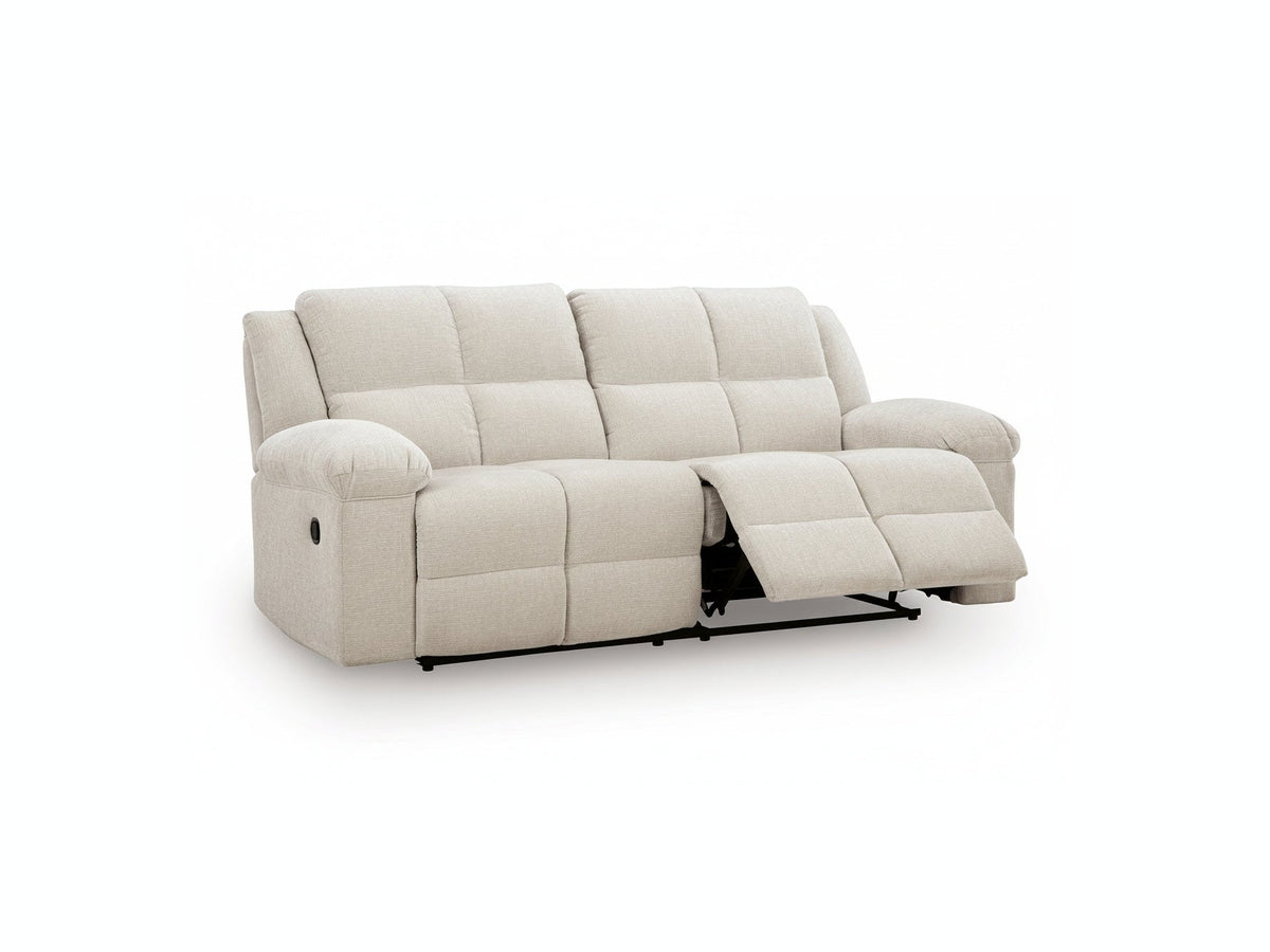 Orlen beige sofa with reclining mechanism on a white background.