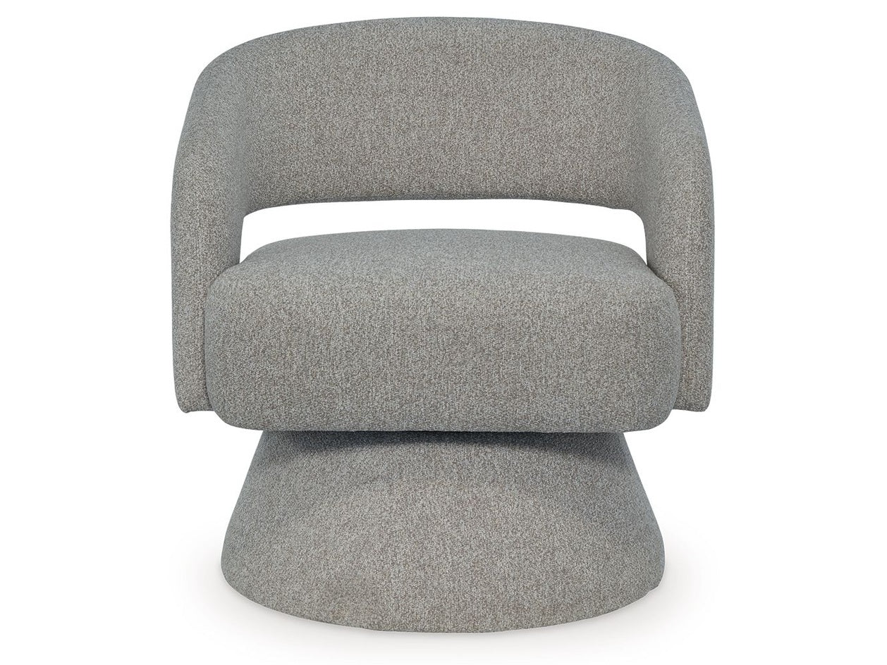 Nashkins - Swivel Accent Chair - Pebble