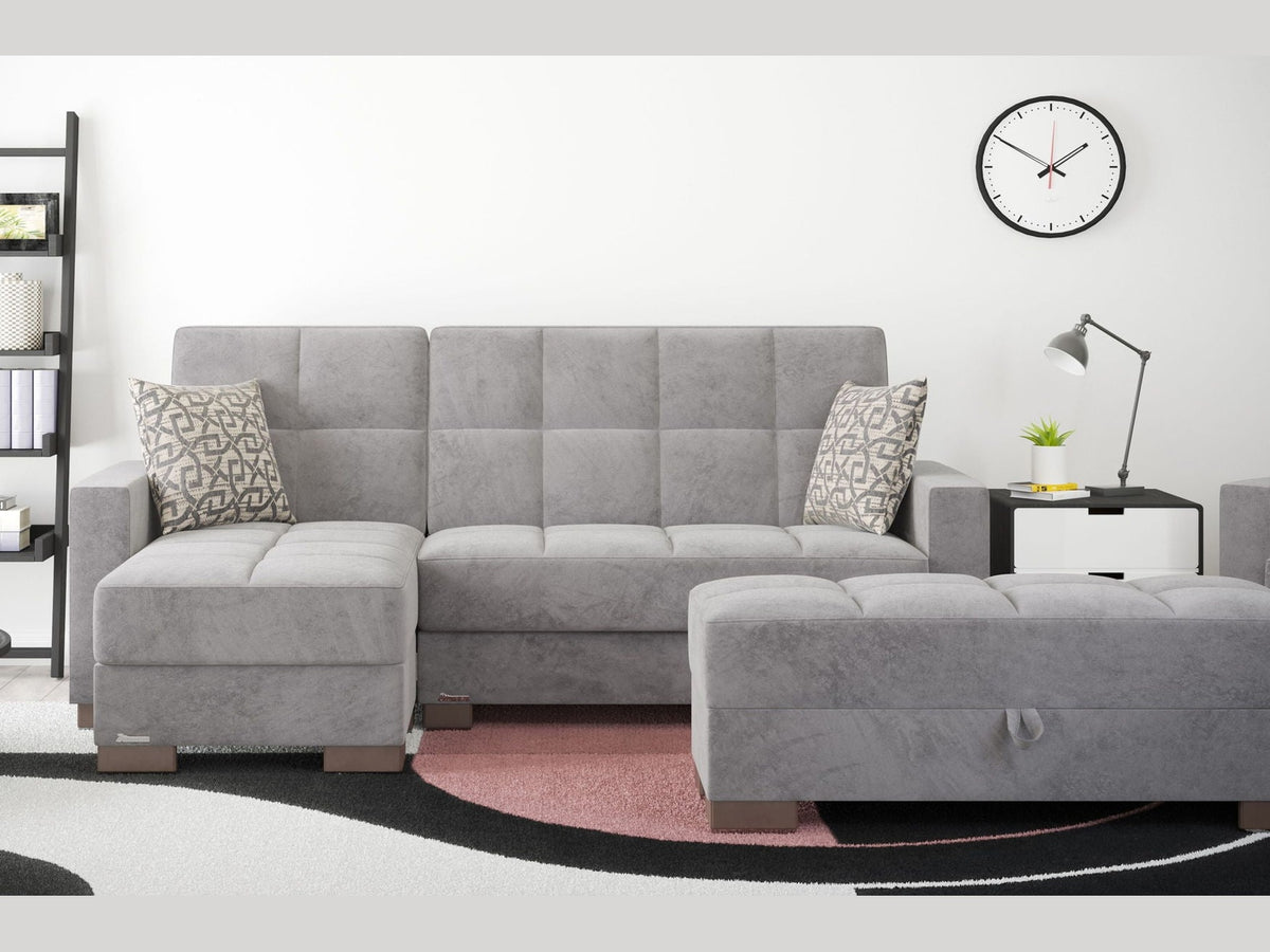 Ottomanson Armada - Upholstered Ottoman With Storage - Microfiber