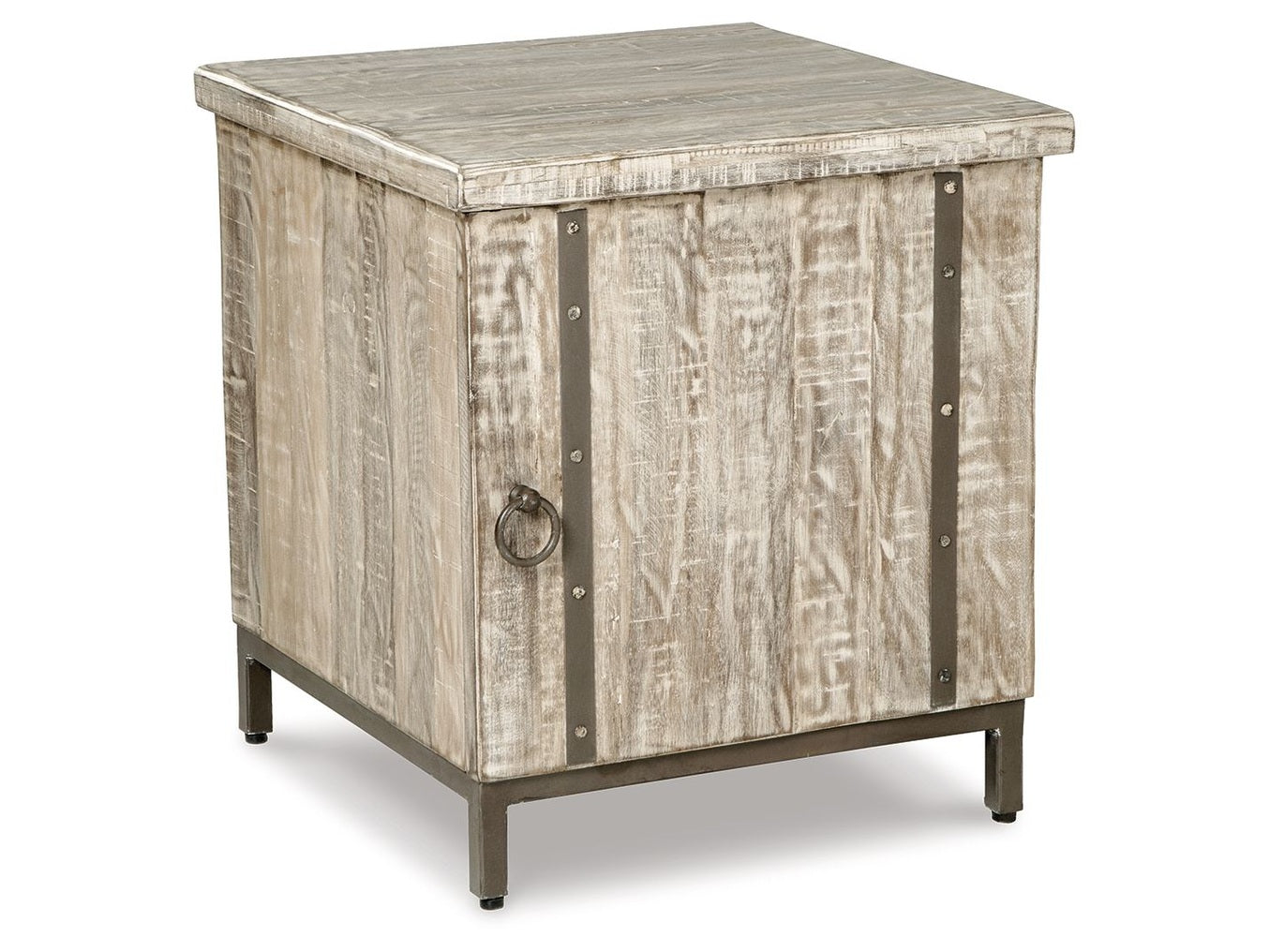 Laddford - Accent Cabinet - Shelf - Whitewash