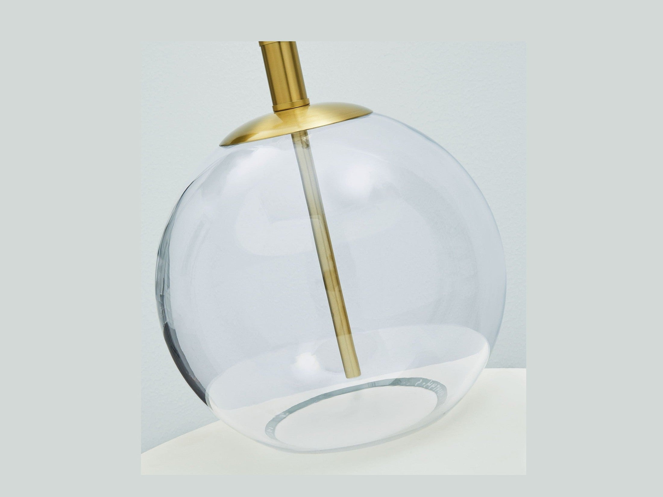 Samder - Glass Table Lamp  - White