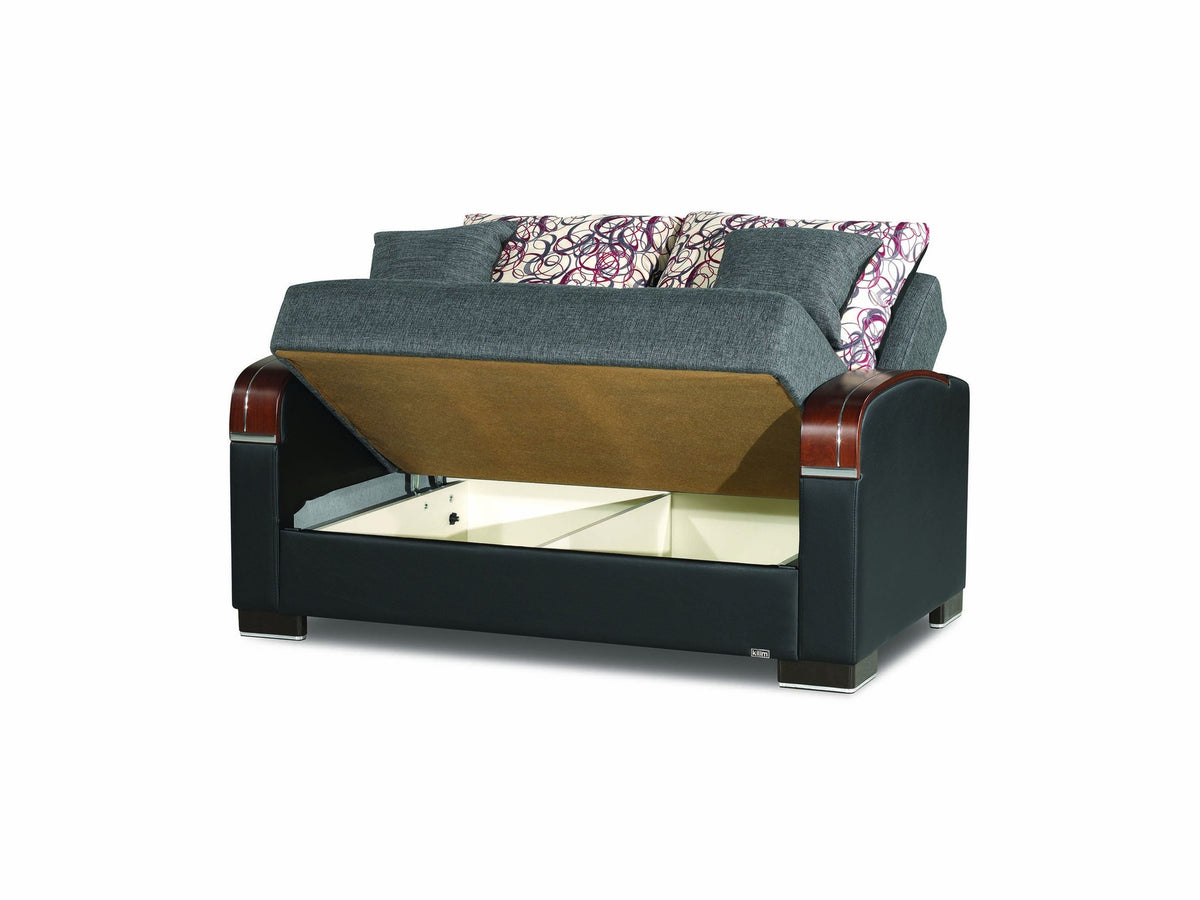 Ottomanson Mobimax - Upholstered Convertible Loveseat With Storage