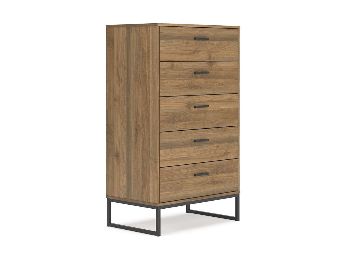Deanlow - Five Drawer Chest - Honey