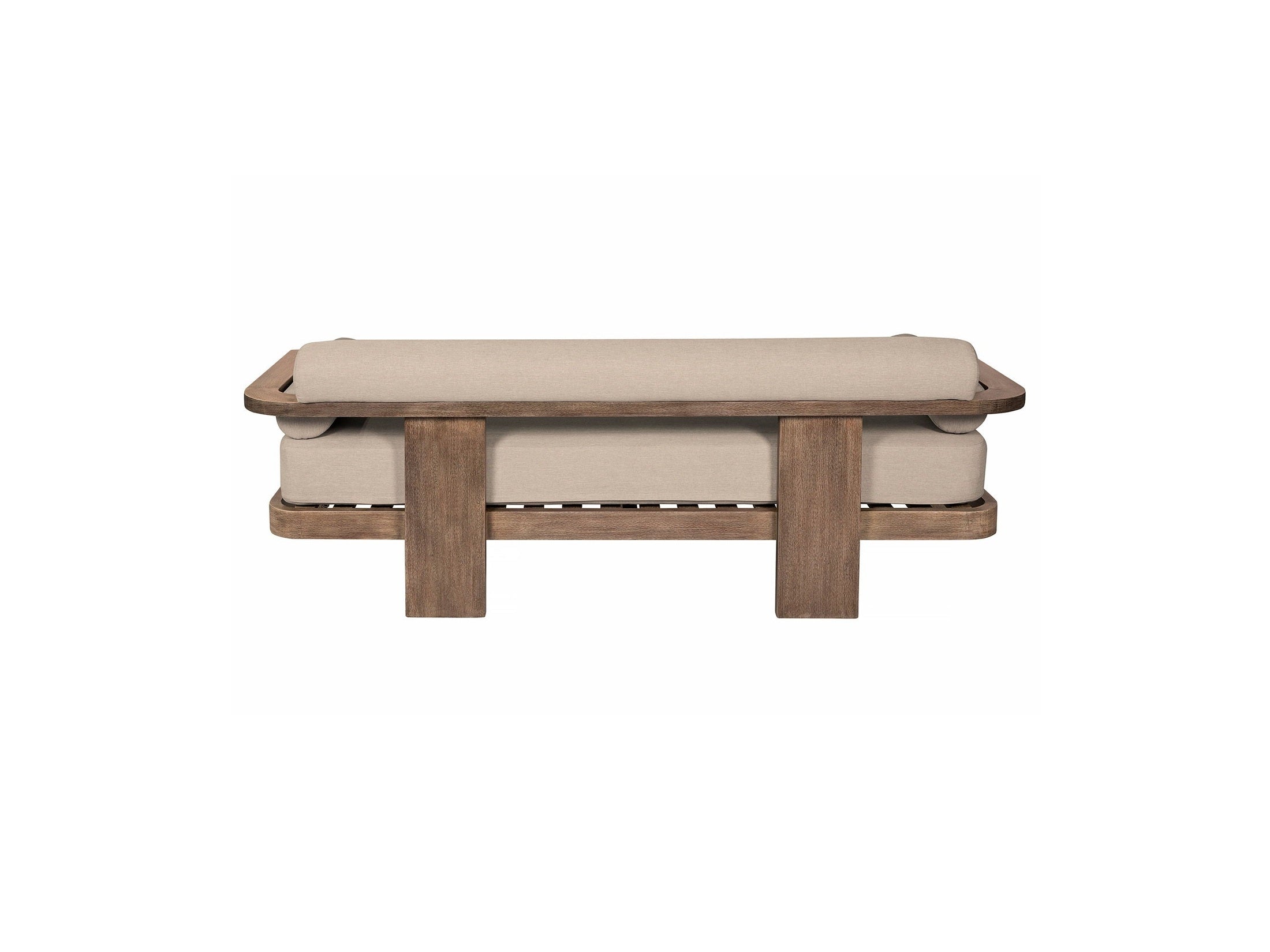 Relic - Outdoor Patio Sofa - Weathered Eucalyptus / Taupe