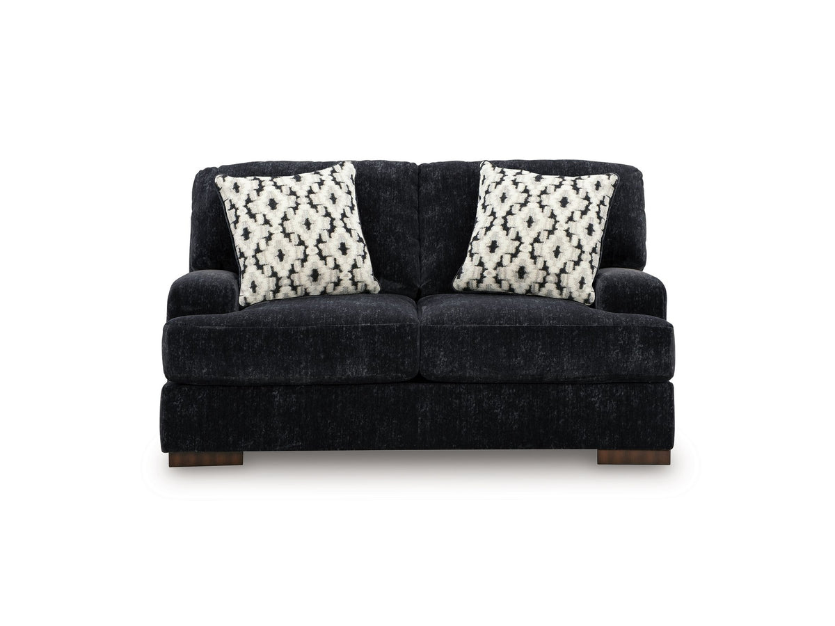 Whitmore Manor - Loveseat - Black Pearl