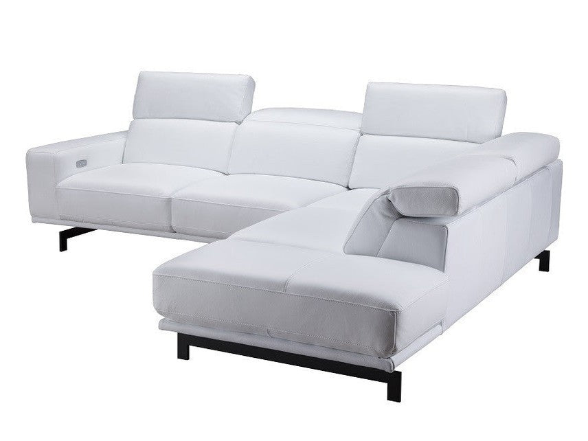 Davenport Leather Sectional, Snow White