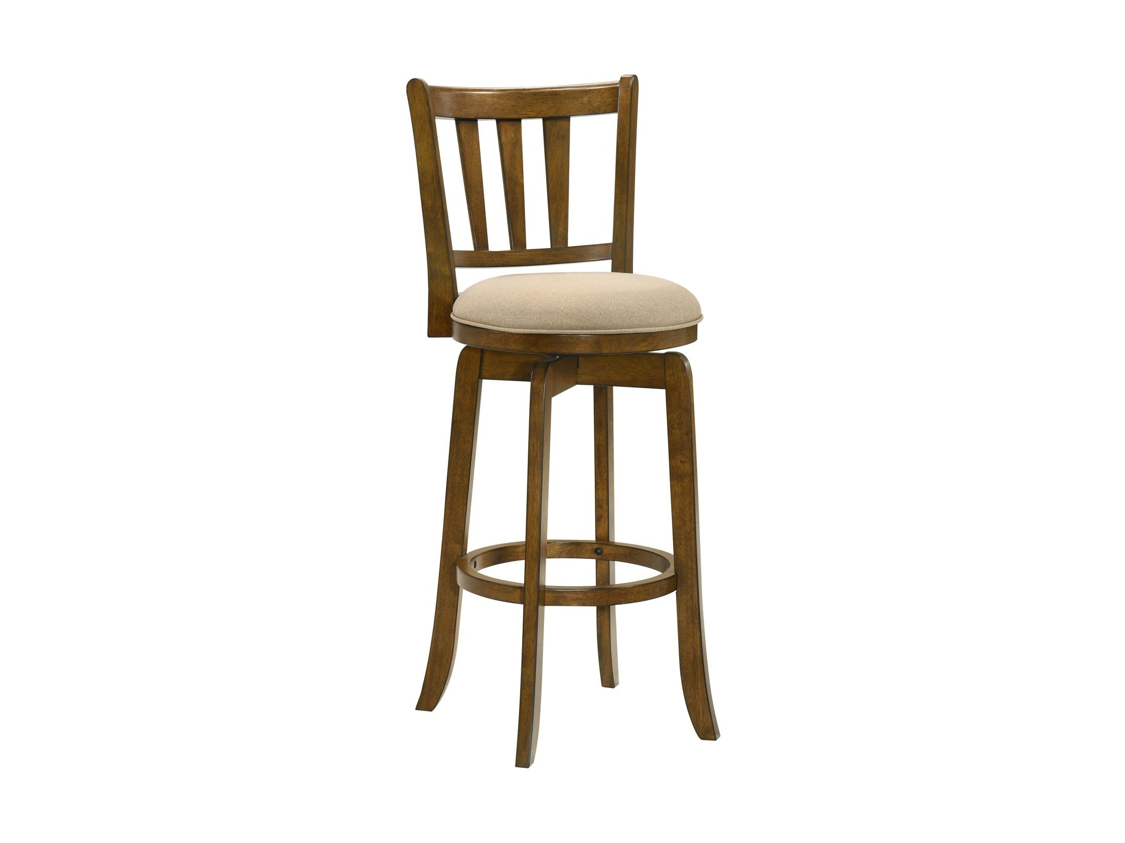 Wren - Modern Farmhouse Swivel Wood Bar Height Kitchen Bar Stool