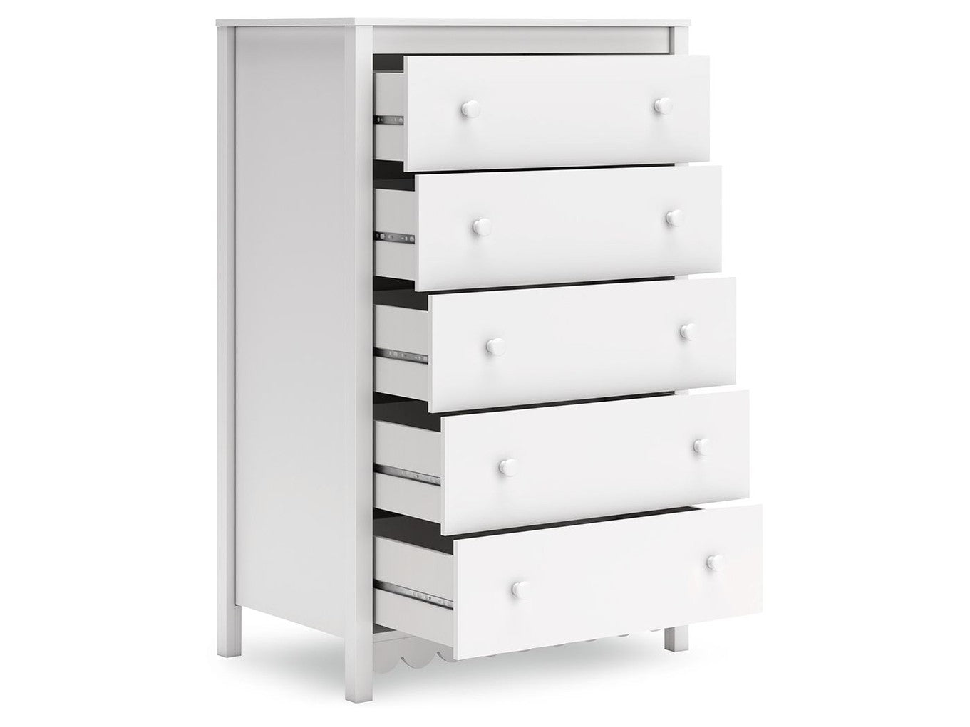 Hallityn - Five Drawer Chest - White