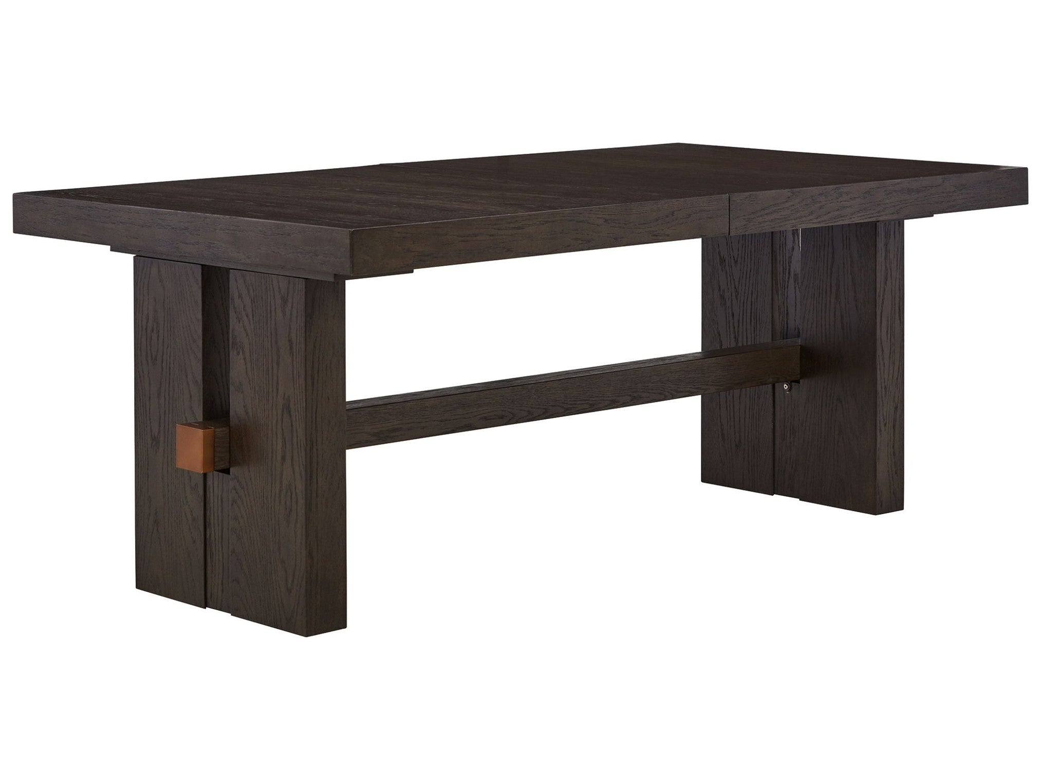 Burkhaus - Rectangular Dining Room Extension Table - Dark Brown