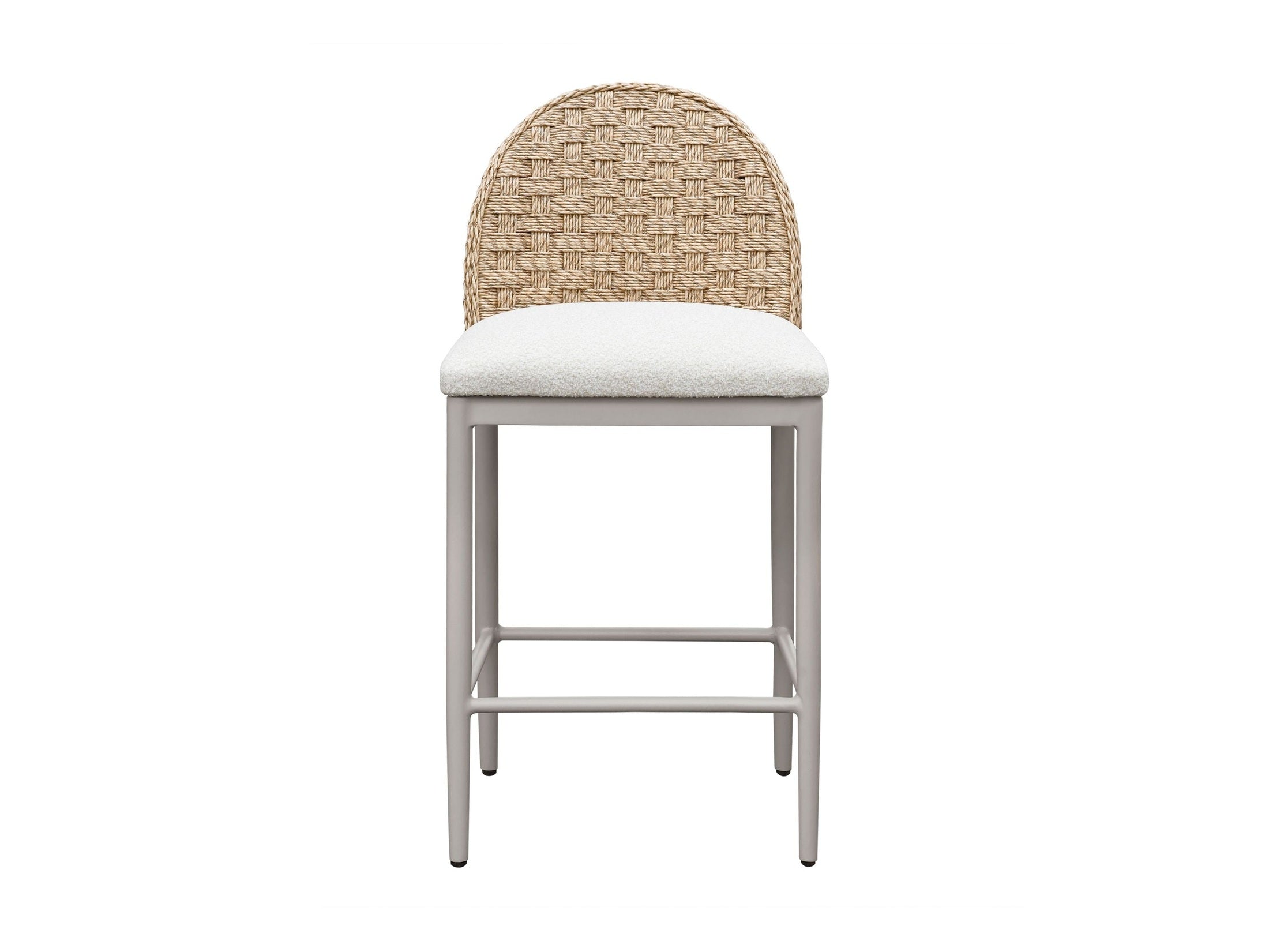 Kobalt - Counter Height Outdoor Barstool - Ivory