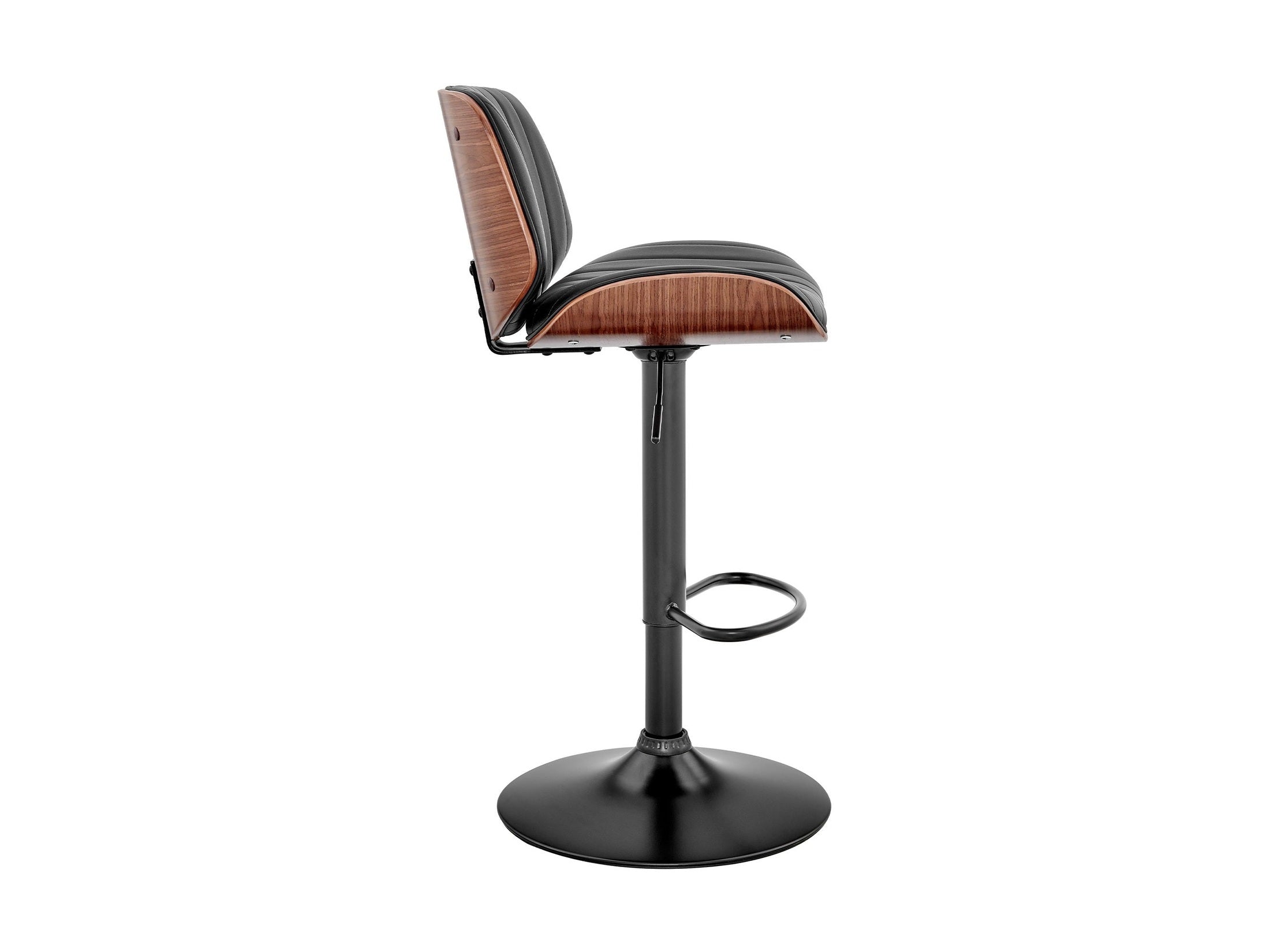 Brock - Adjustable Bar Stool With Black Base