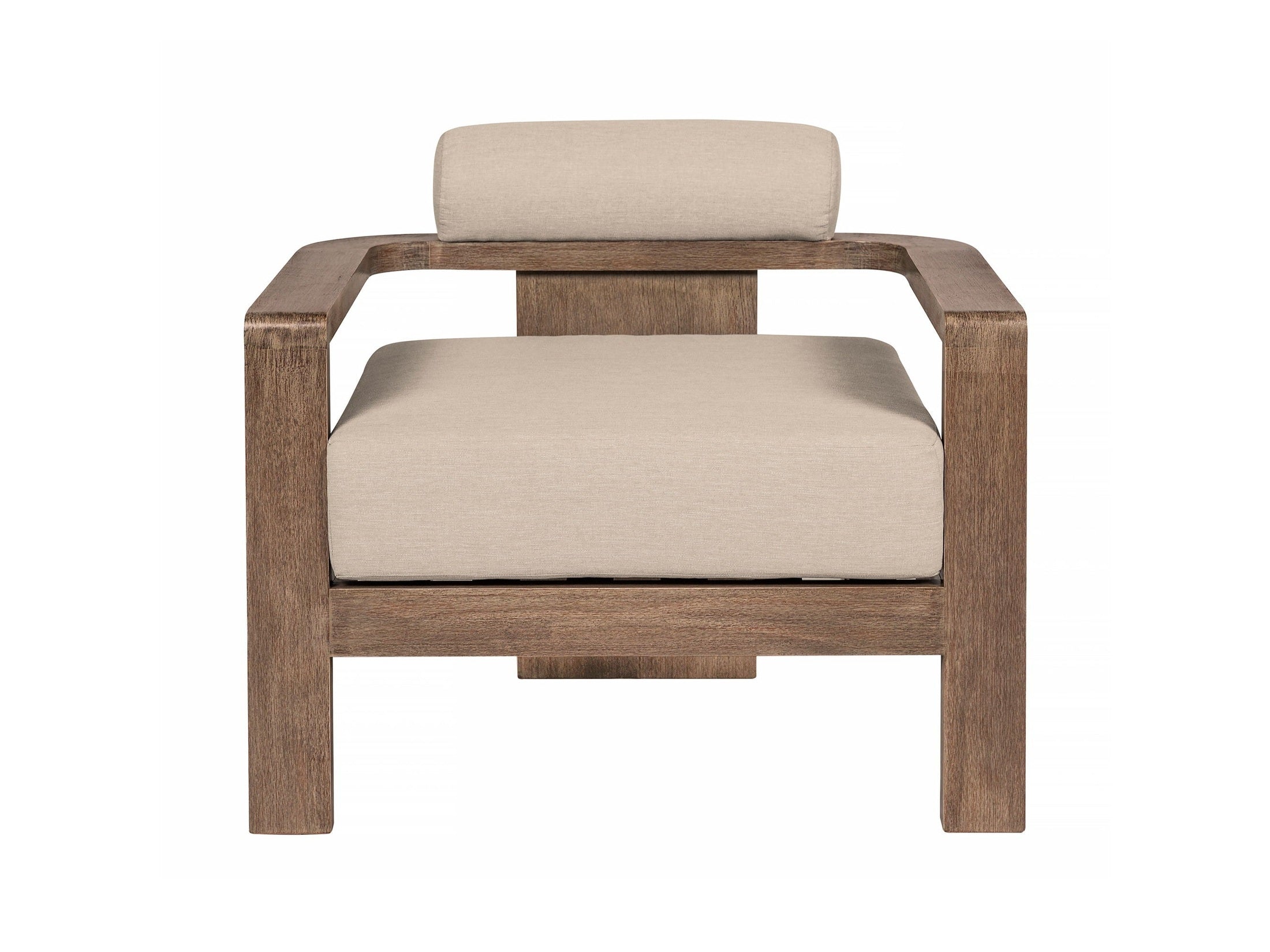 Relic - Outdoor Patio Chair - Weathered Eucalyptus / Taupe